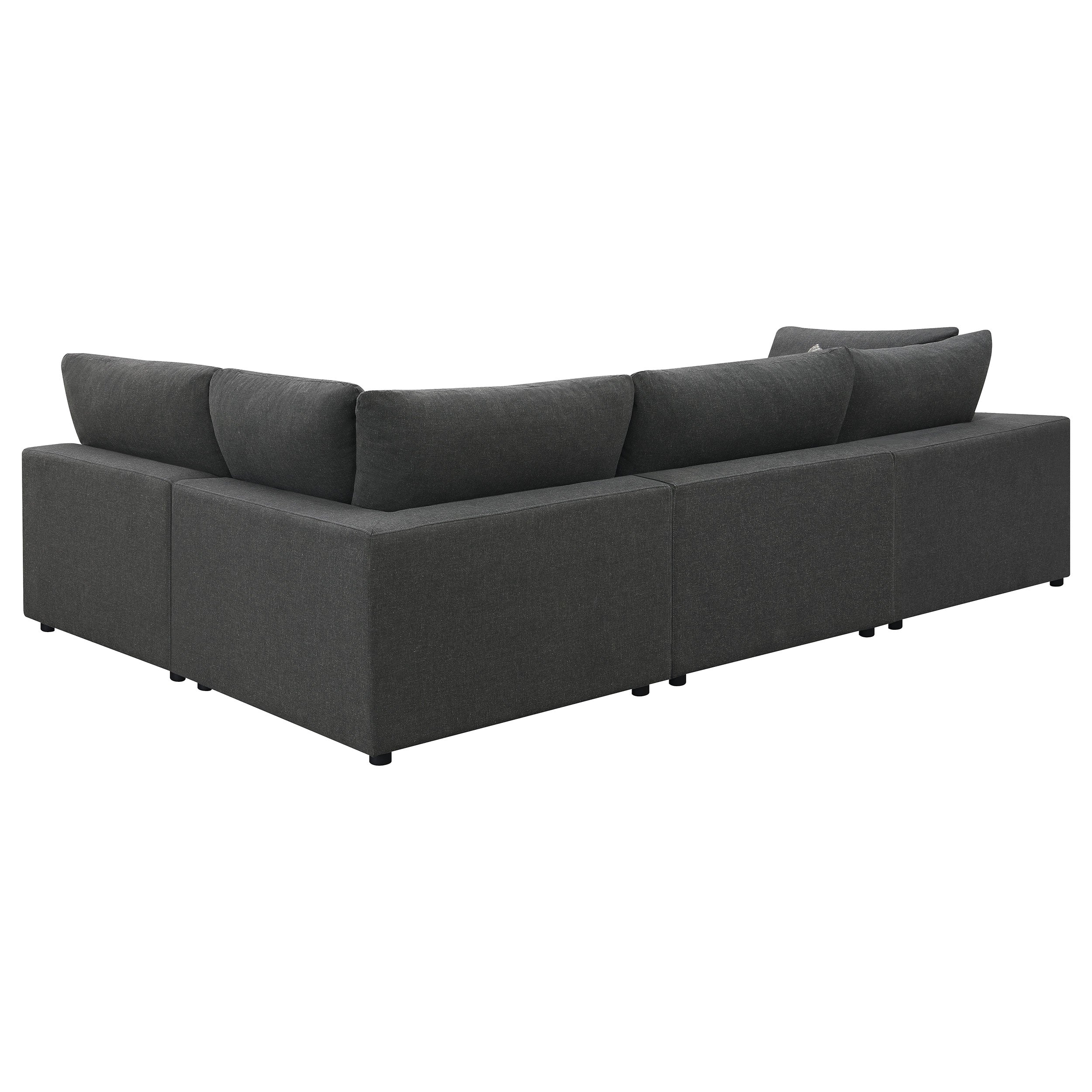 Serene Upholstered Modular Sectional Sofa - Charcoal (551324-SETA)