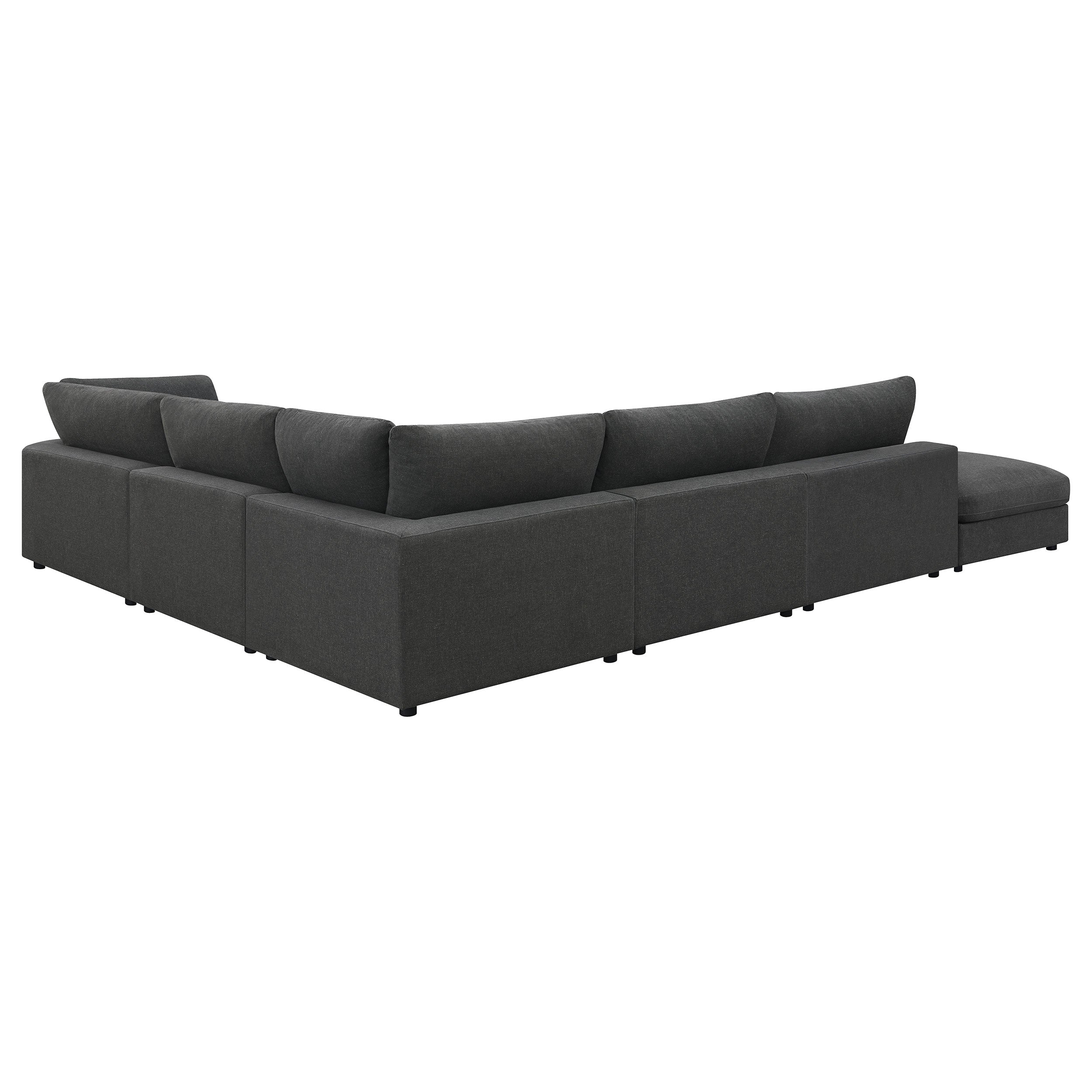 Serene Upholstered Modular Sectional Sofa - Charcoal