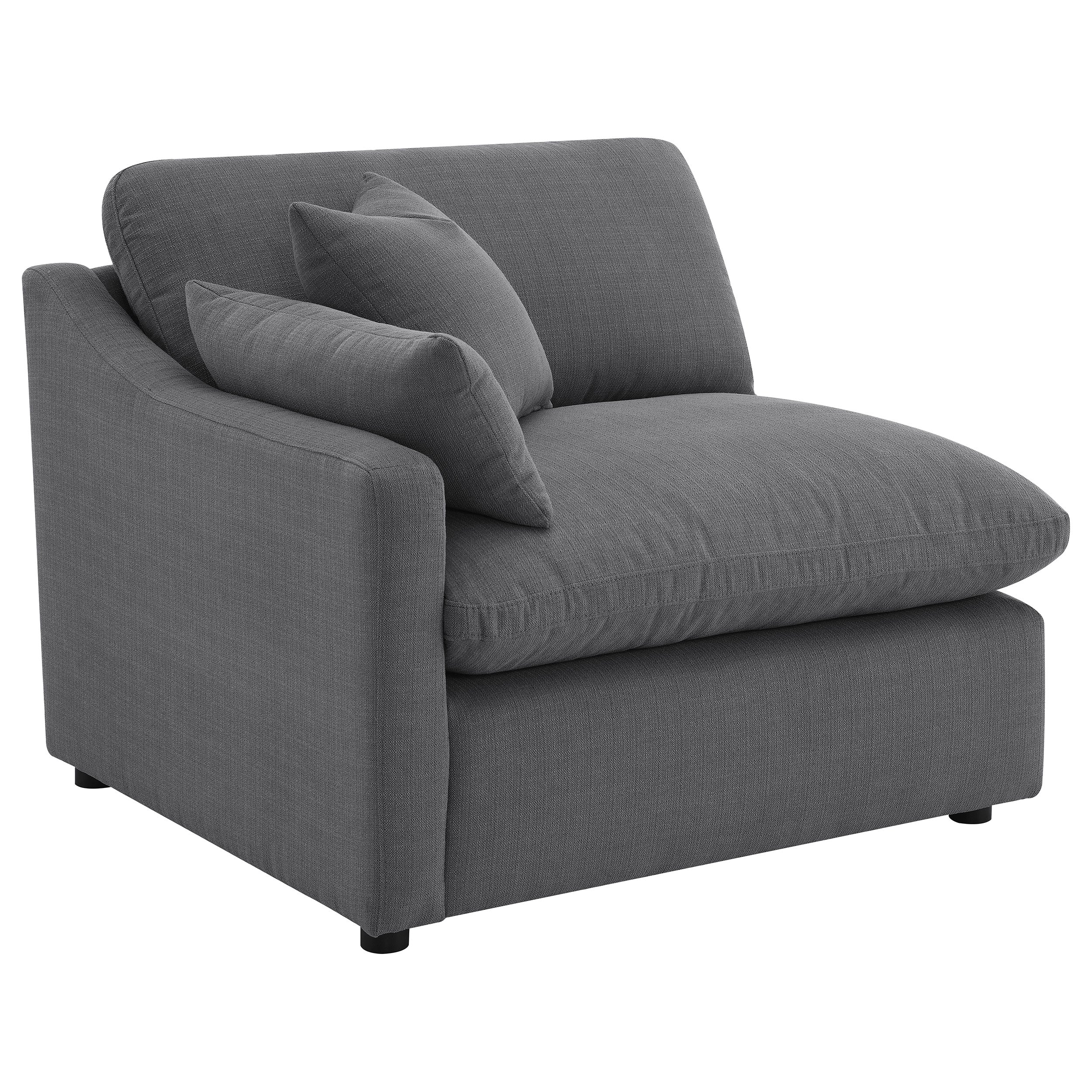 Hobson Upholstered Modular Sectional Sofa - Charcoal