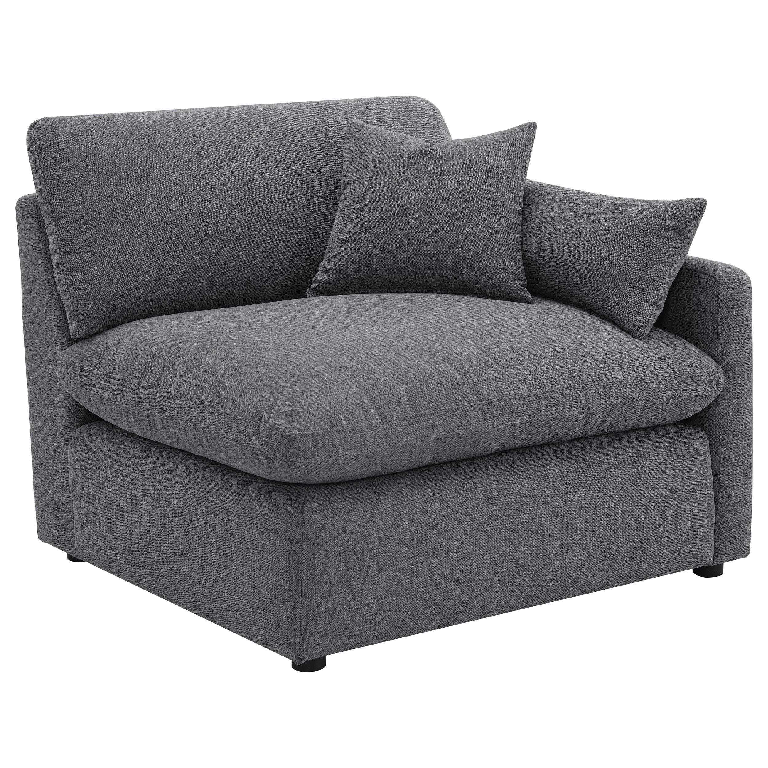 Hobson Upholstered Modular Sectional Sofa - Charcoal