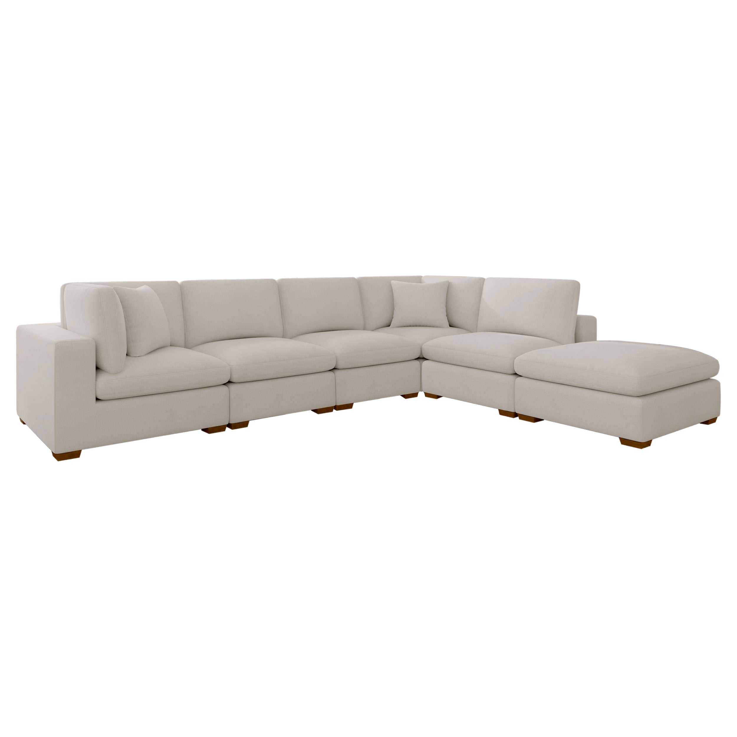 Lakeview Upholstered Modular Sectional Sofa - Ivory