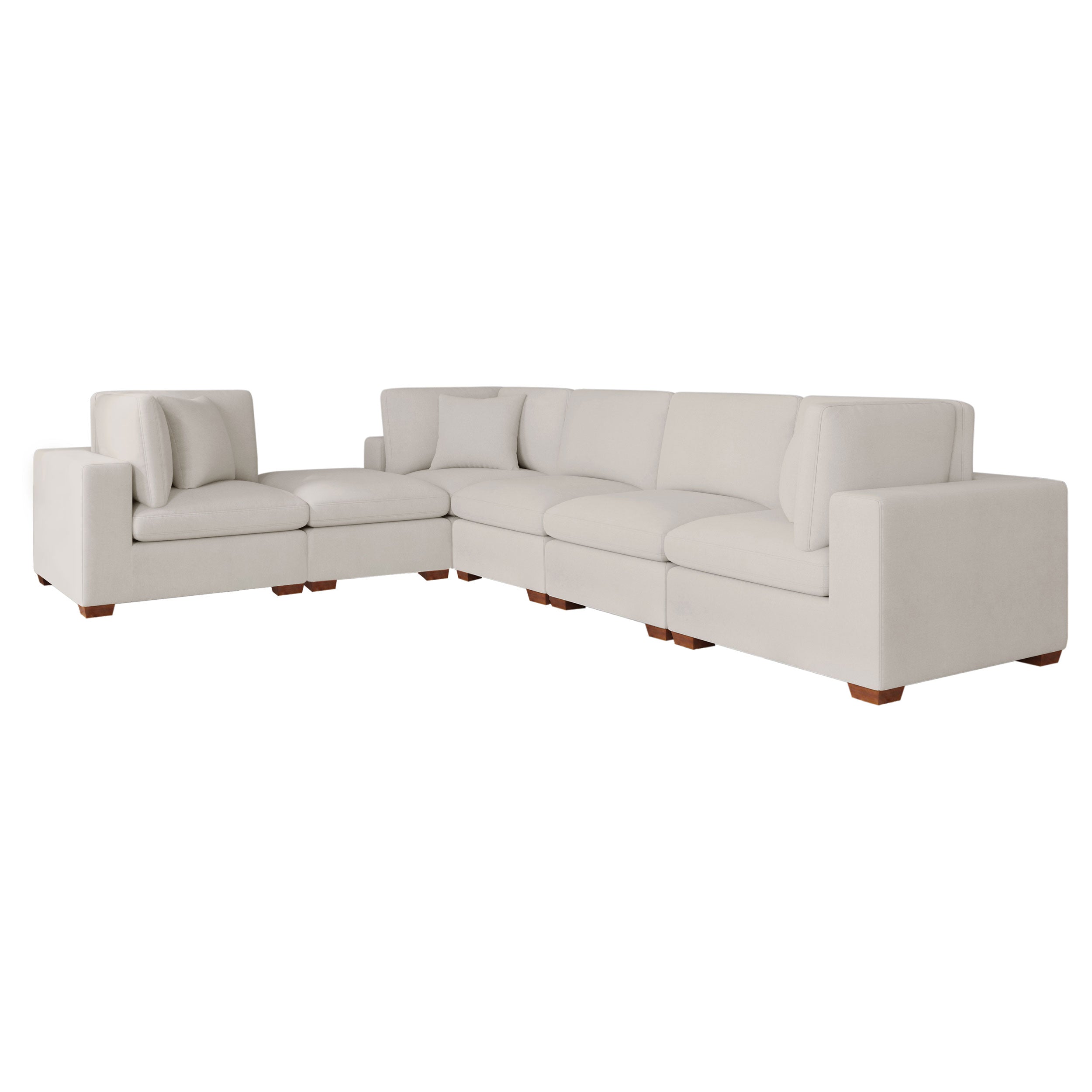 Lakeview Upholstered Modular Sectional Sofa - Ivory