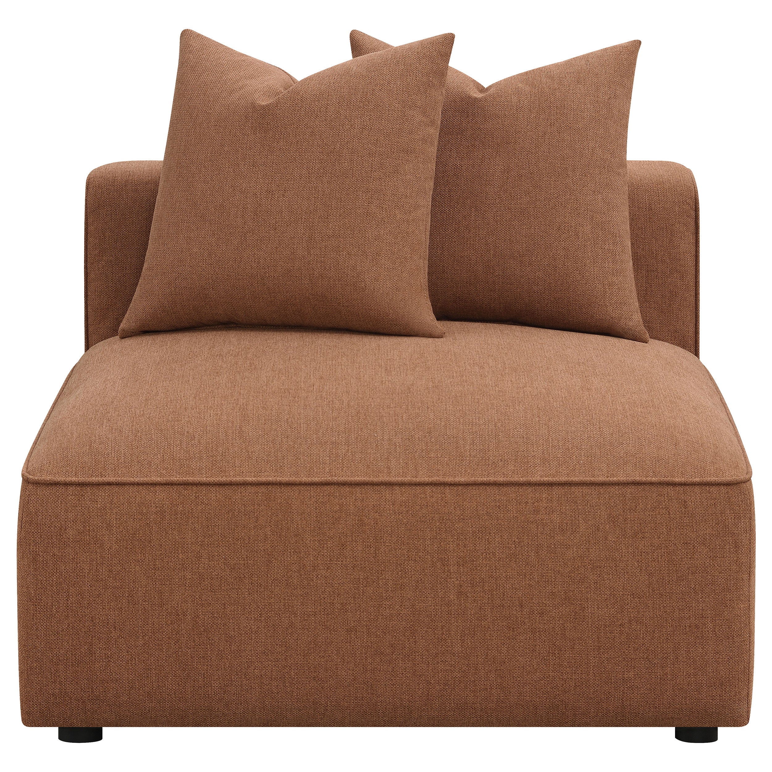 Jennifer 6 Piece Upholstered Modular Sectional Sofa - Terracotta