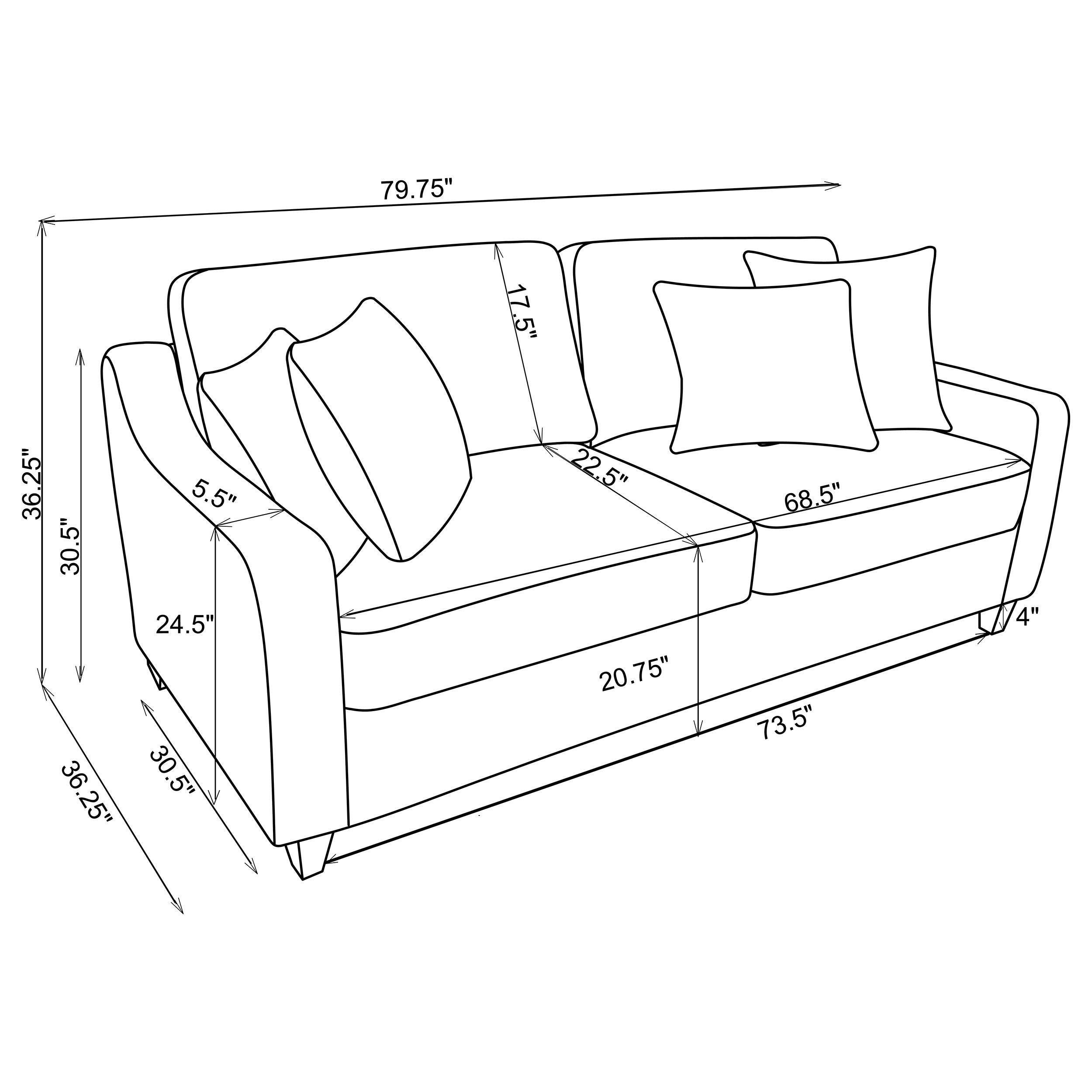 Christine Sofa Set - 3 Piece