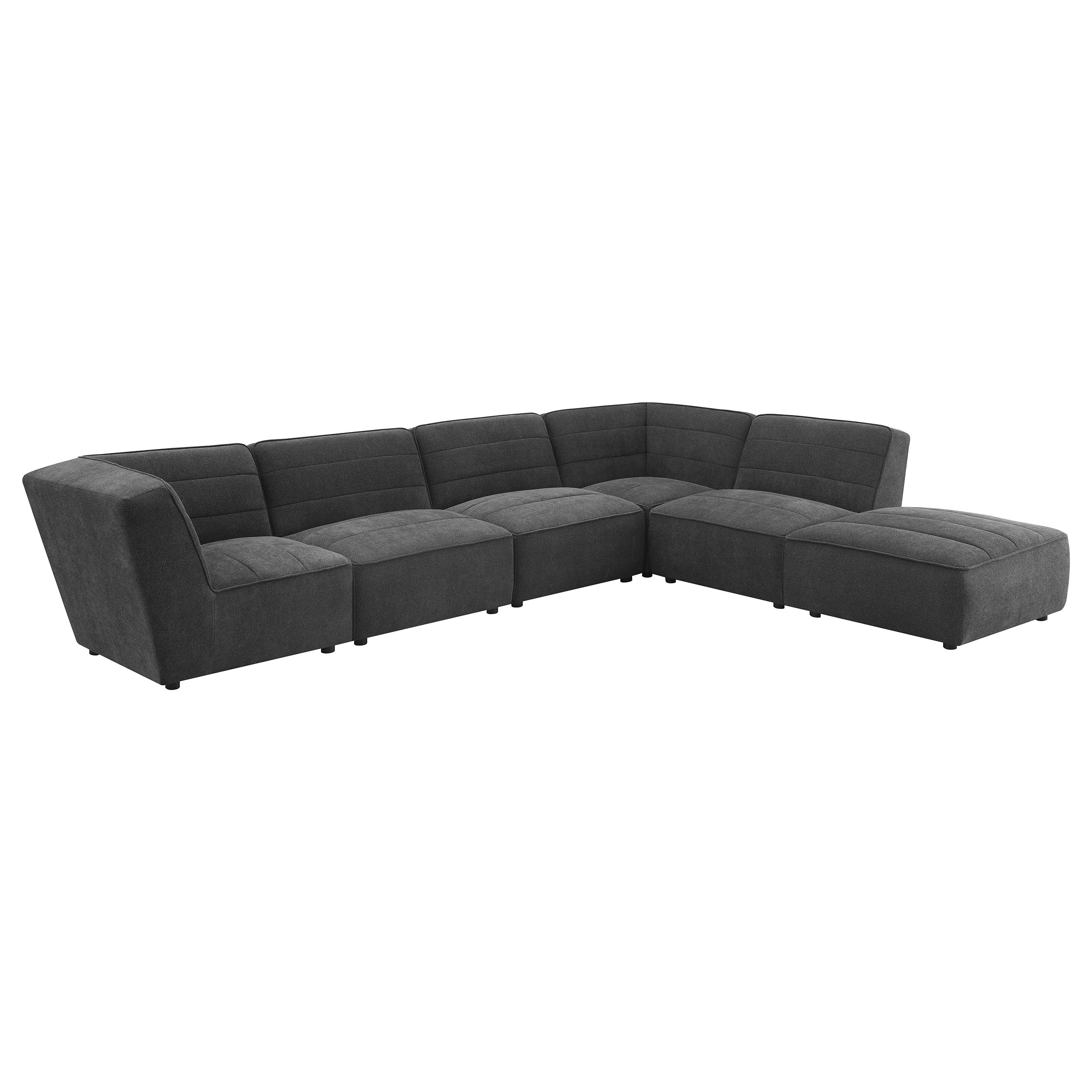 Sunny Modular Sectional Sofa Dark Charcoal