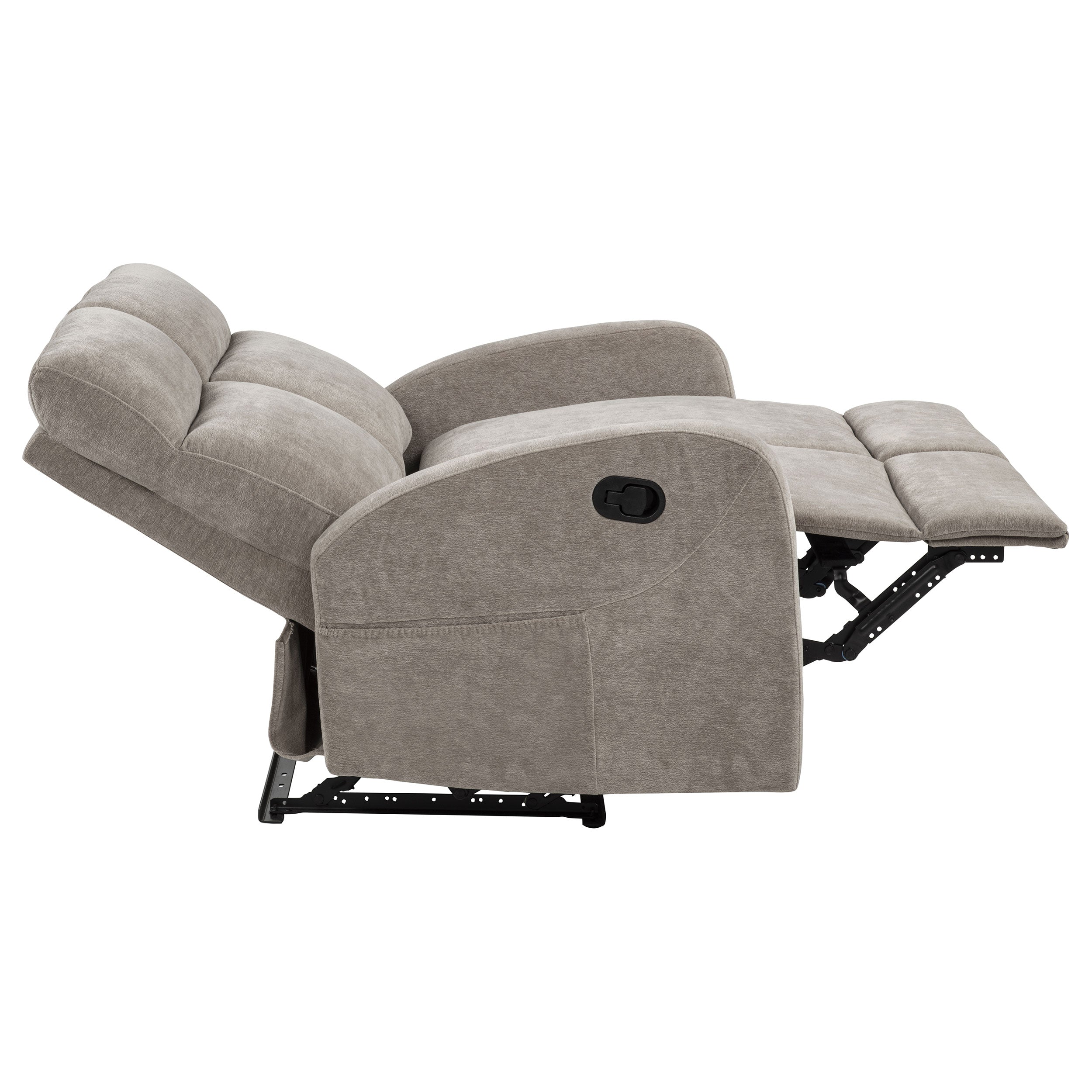 Hamilton 2-piece Chenille Manual Reclining Sofa Set Sand
