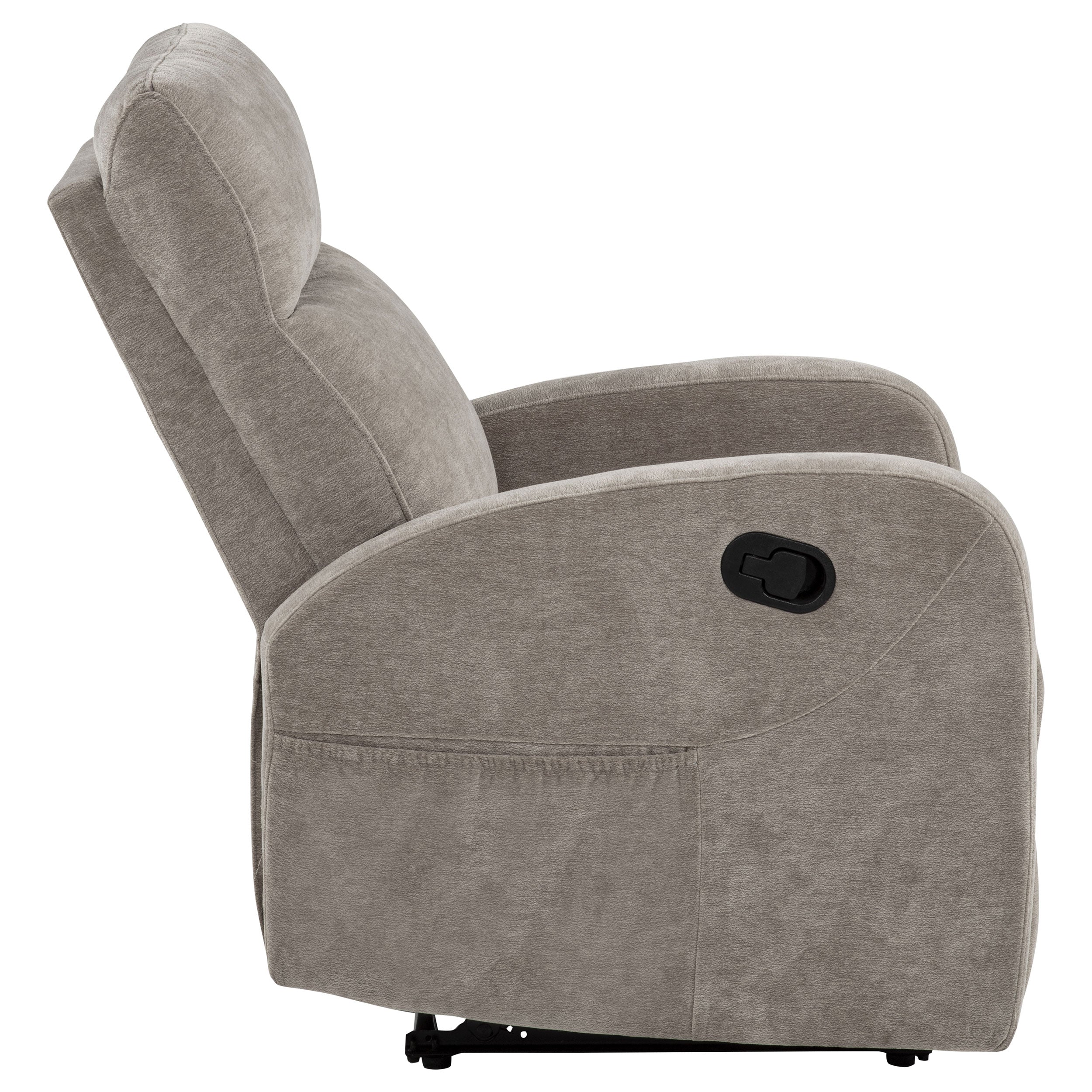 Hamilton Chenille Manual Recliner Sand