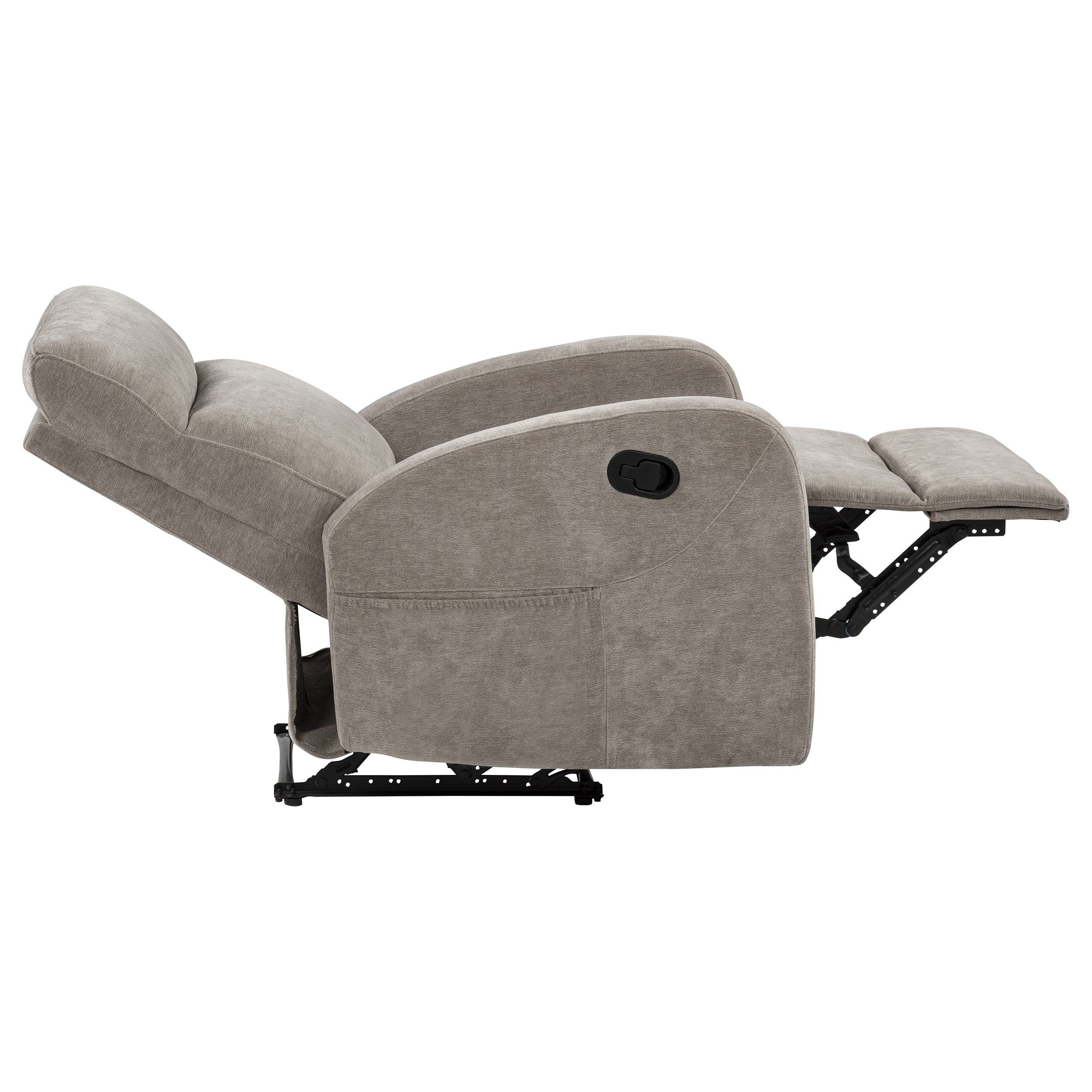 Hamilton Chenille Manual Recliner Sand