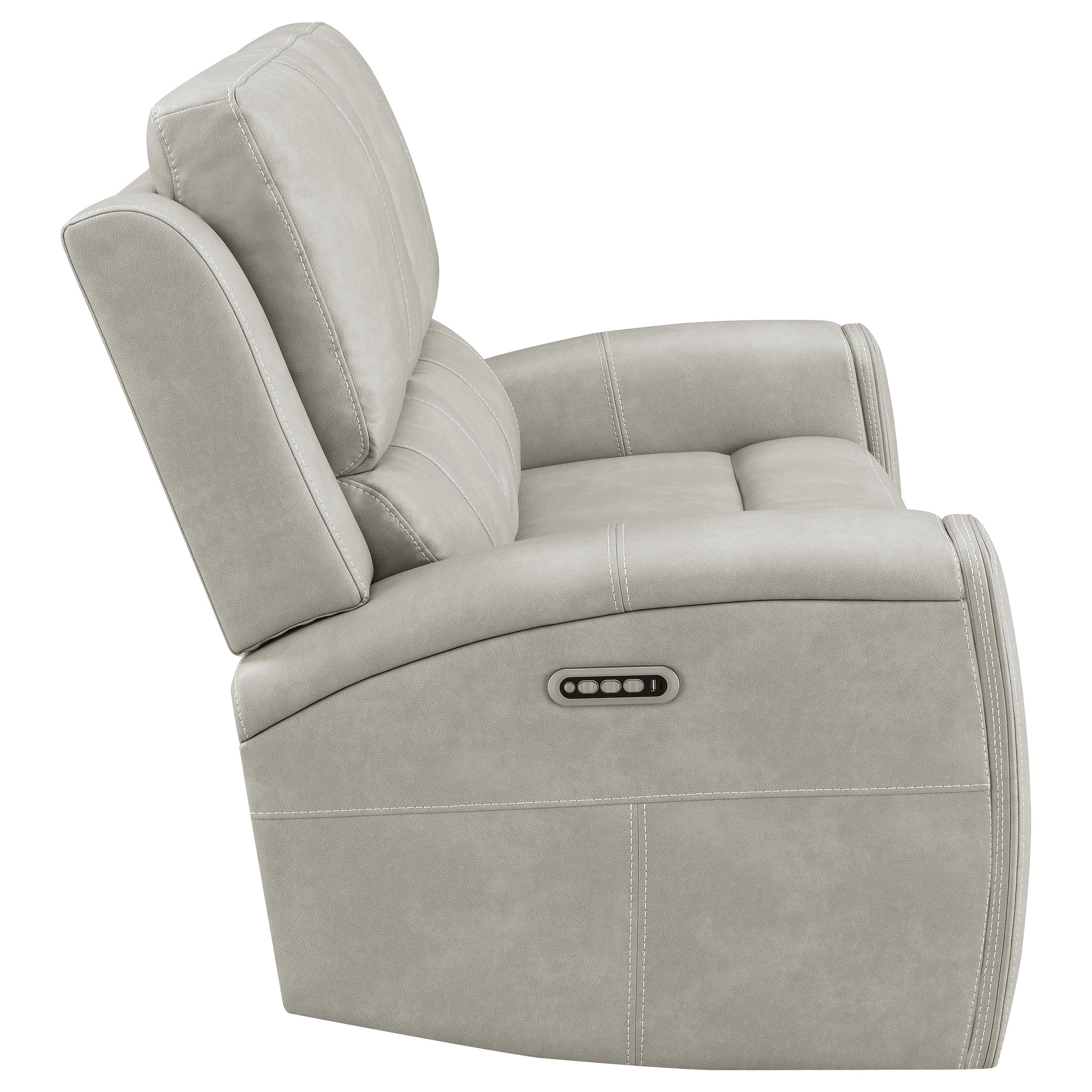 Brickston Power Reclining Loveseat - Grey