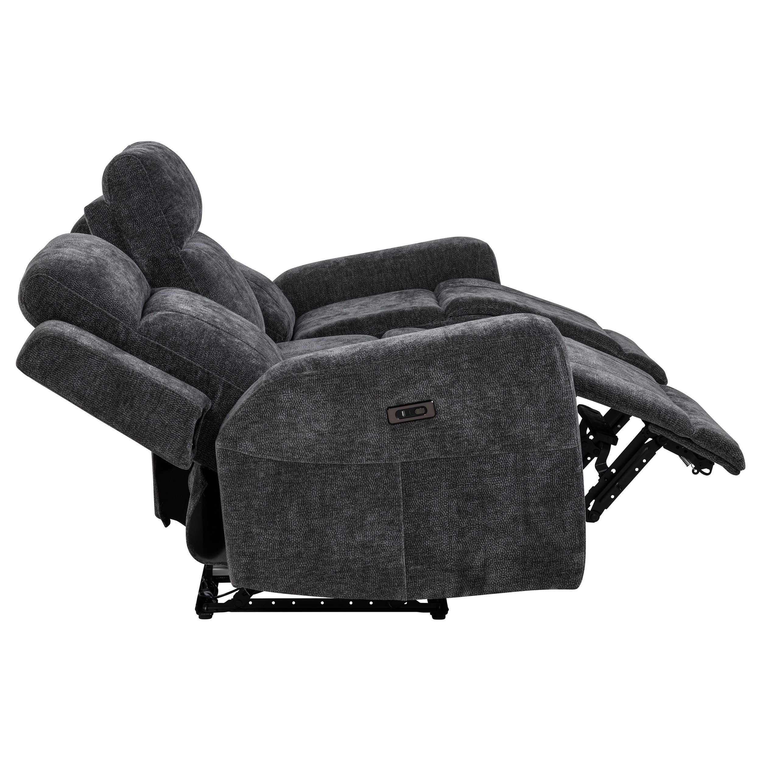 Kennett Power Reclining Sofa - Dark Grey