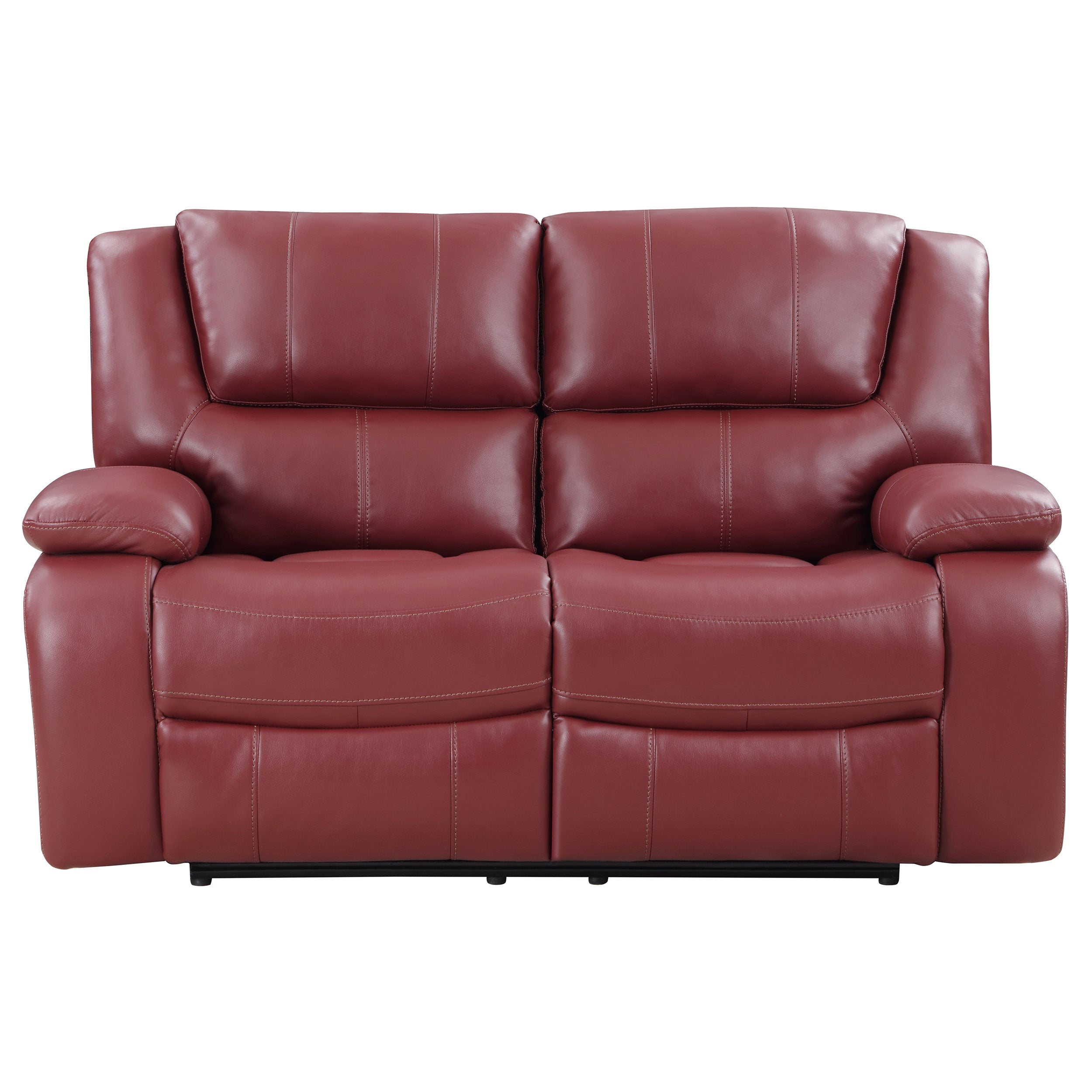 Camila Reclining Sofa Set - 3 Piece - Red