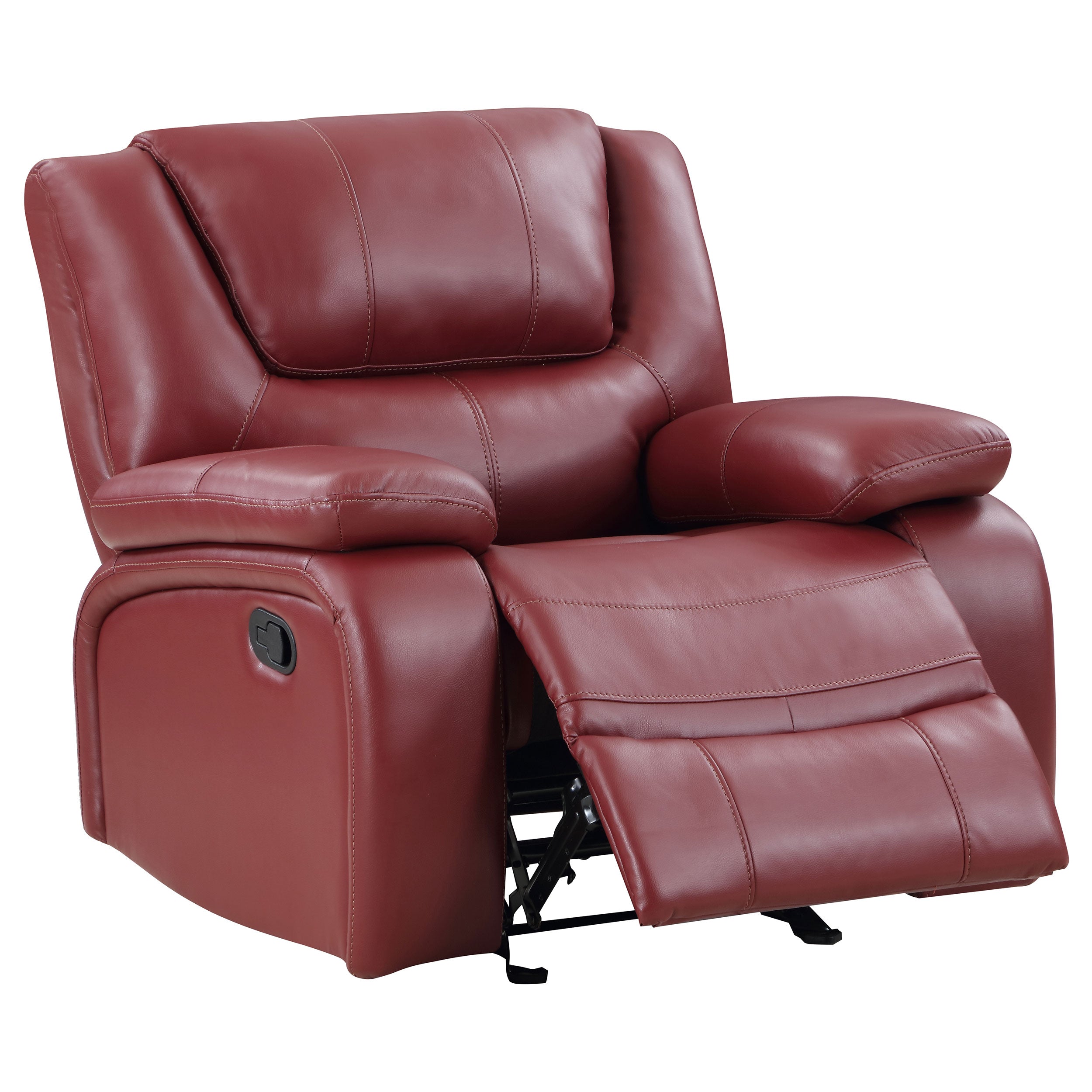Camila Reclining Sofa Set - 3 Piece - Red