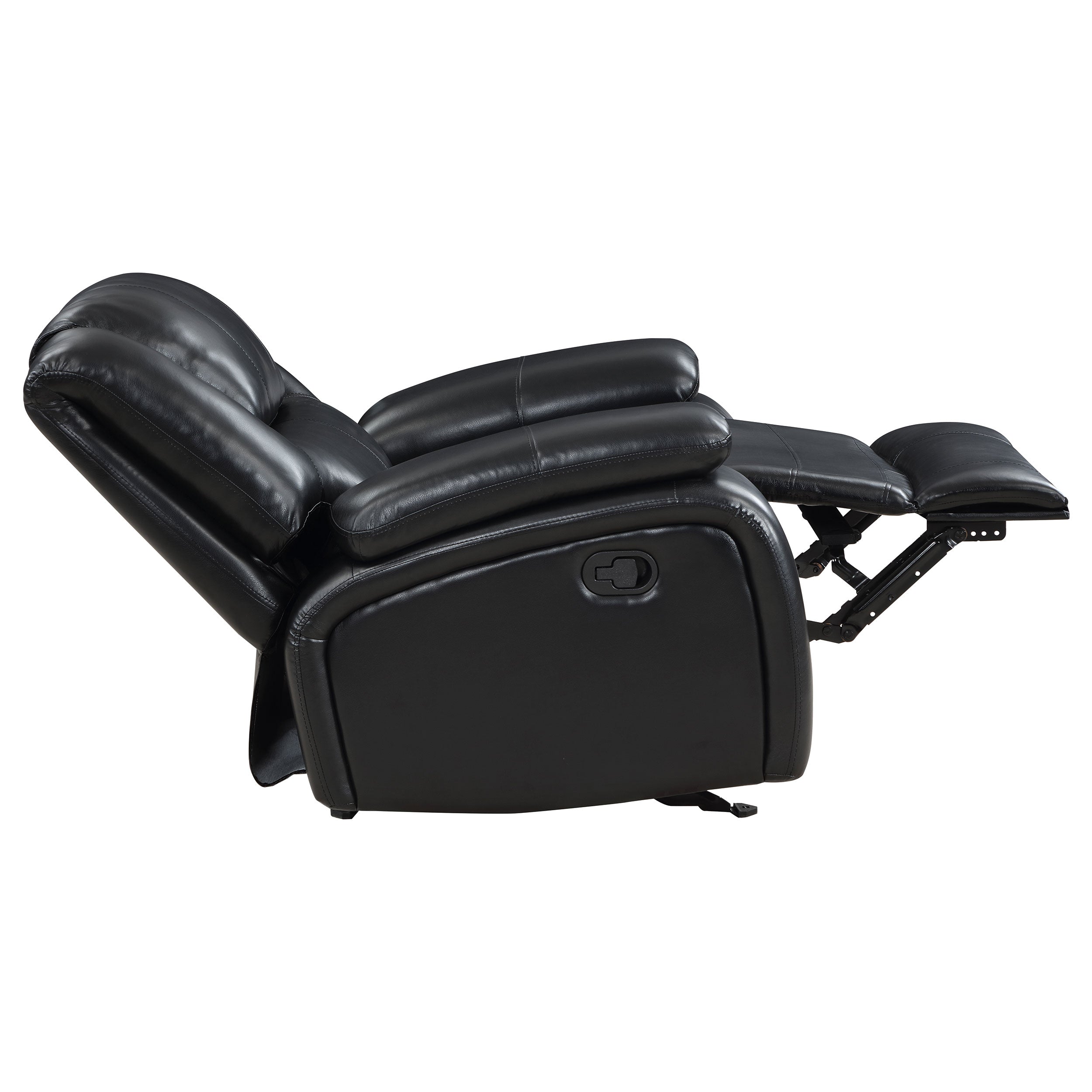 Camila 3-piece Upholstered Reclining Sofa Set Black