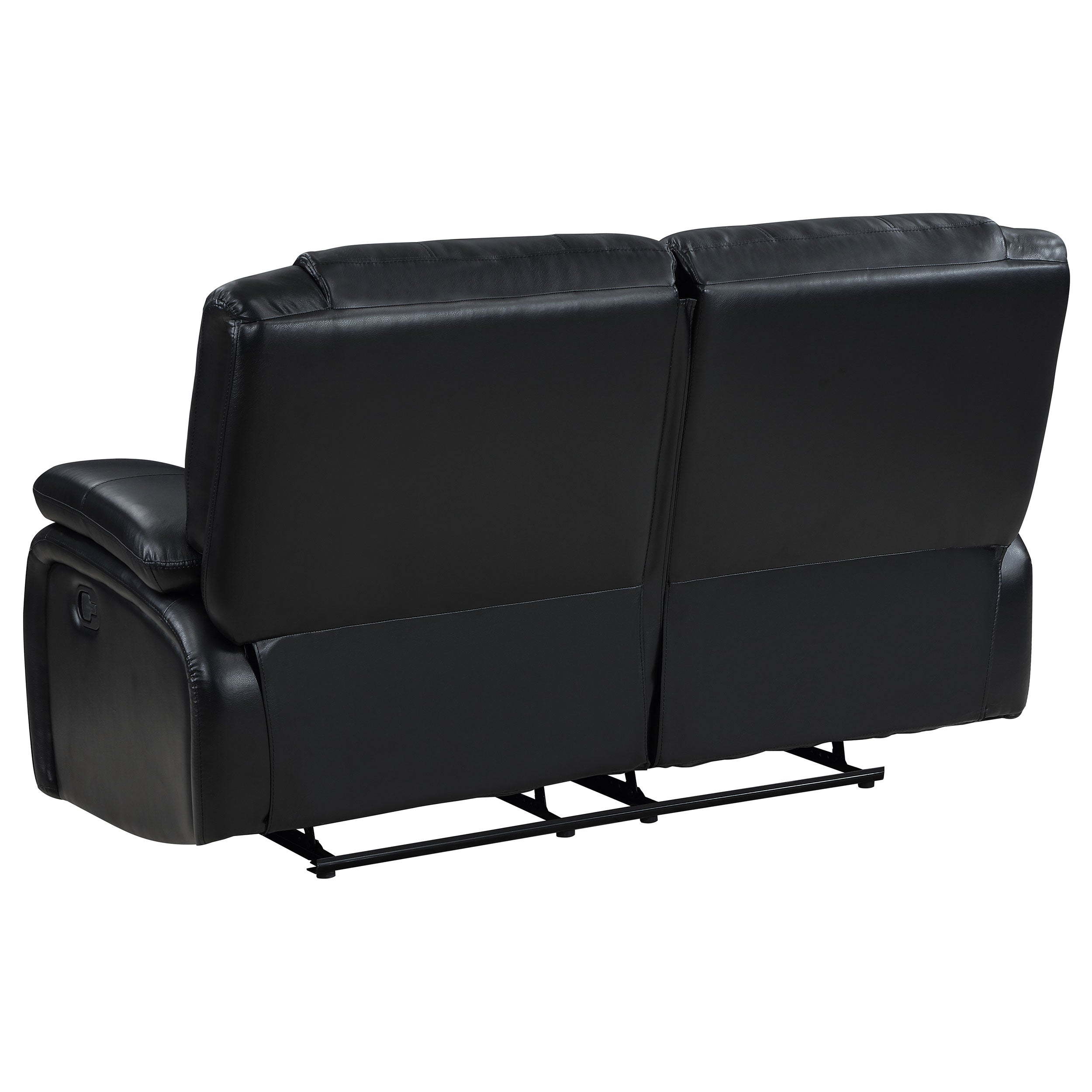 Camila Reclining Loveseat - Black