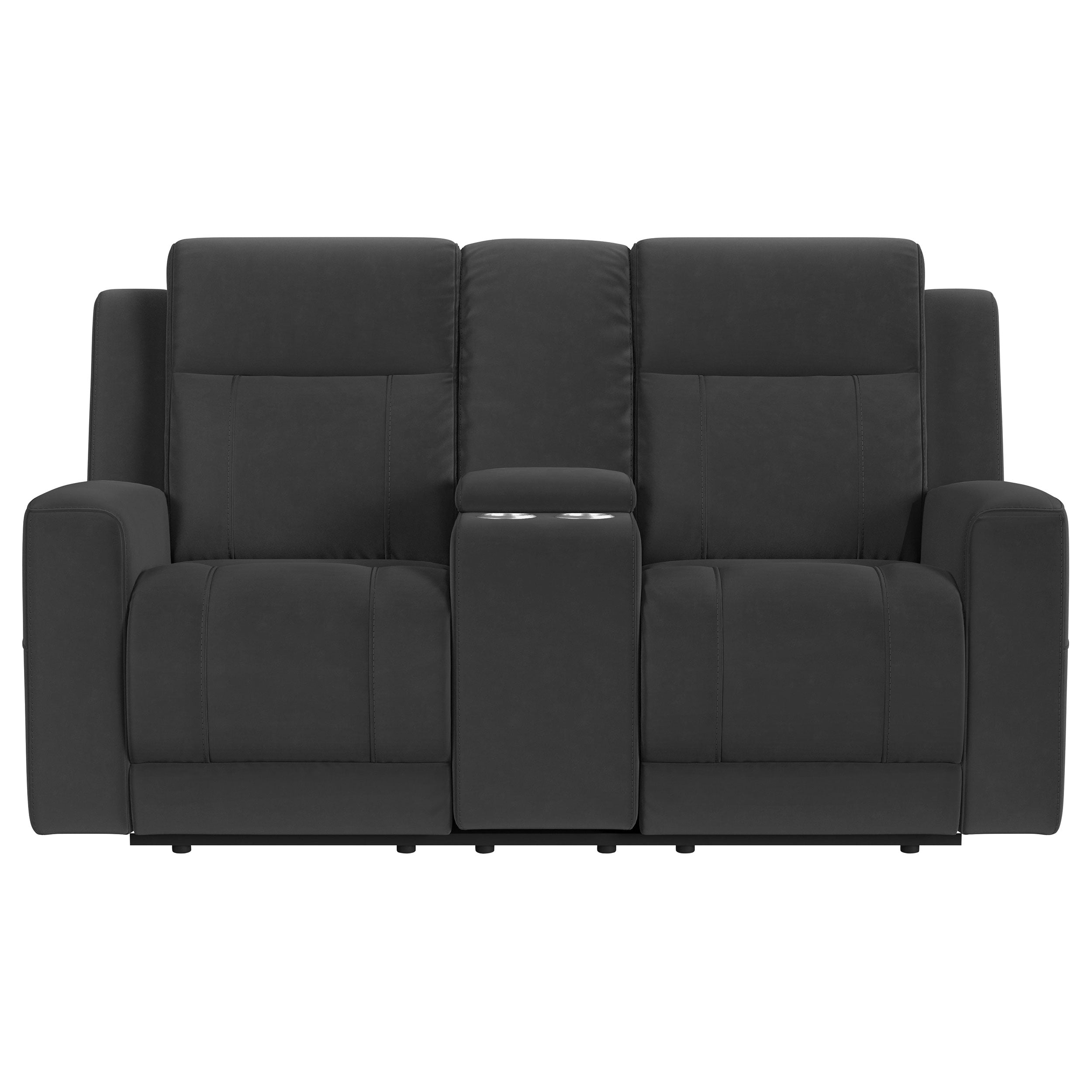 Brentwood Reclining Loveseat - Dark Charcoal