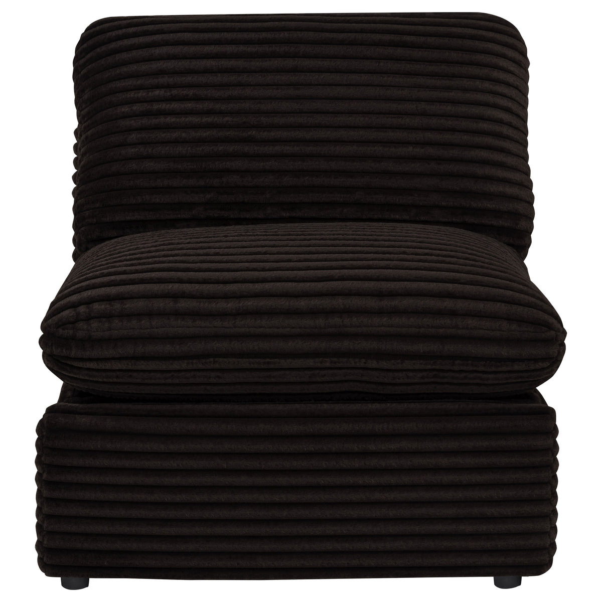 Collins Modular Power Armless Recliner Chocolate Brown