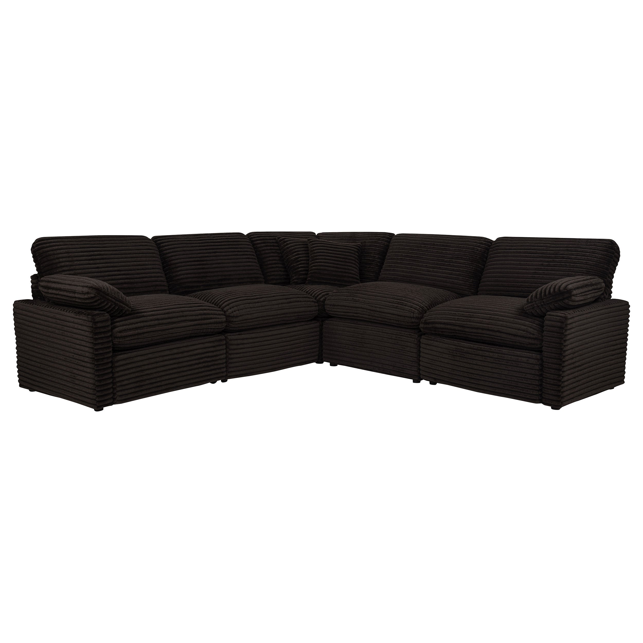 Collins 5-piece Modular Power Reclining Sectional Chocolate Brown