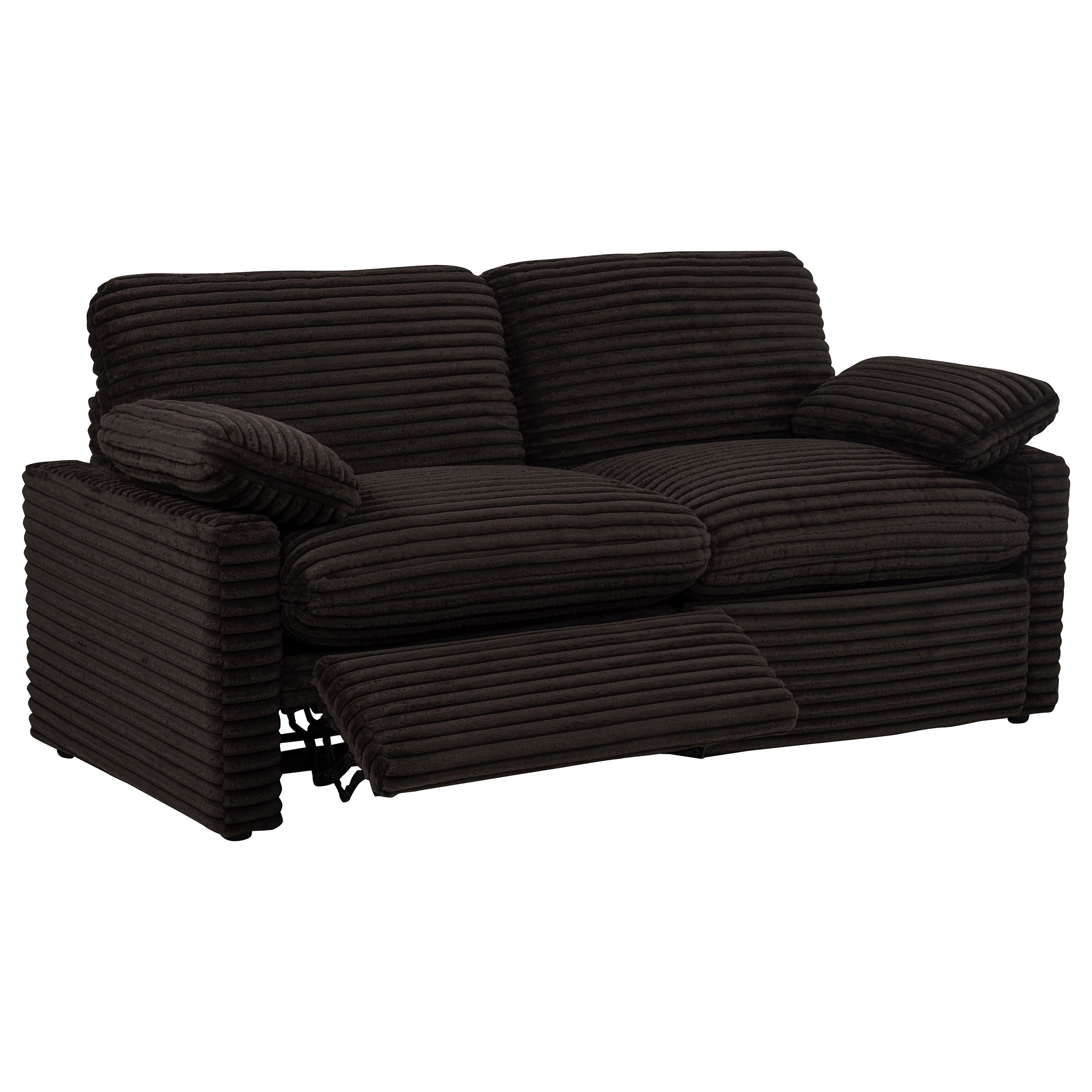 Collins Modular Power Loveseat Chocolate Brown