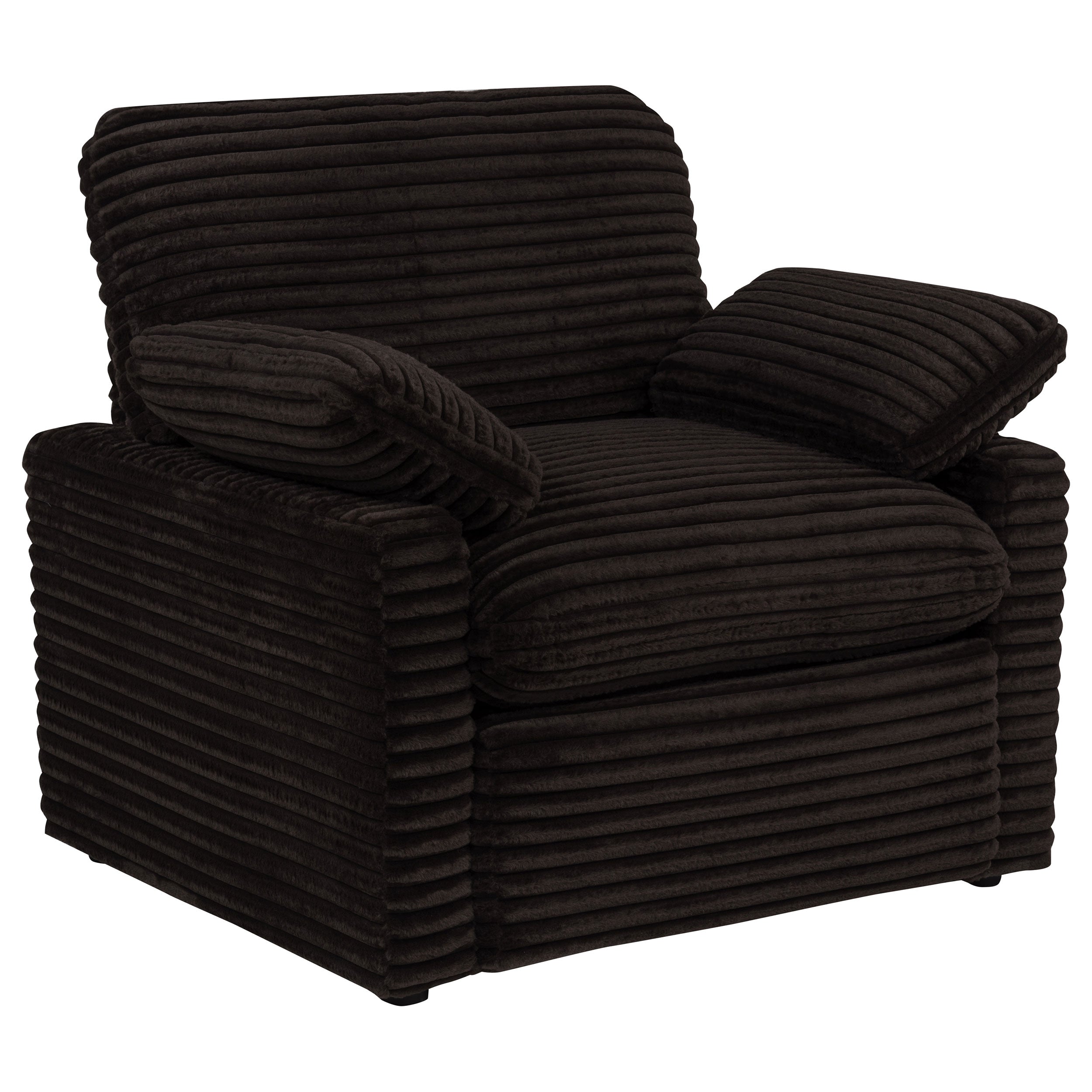 Collins Upholstered Power Recliner Chair Chocolate Brown