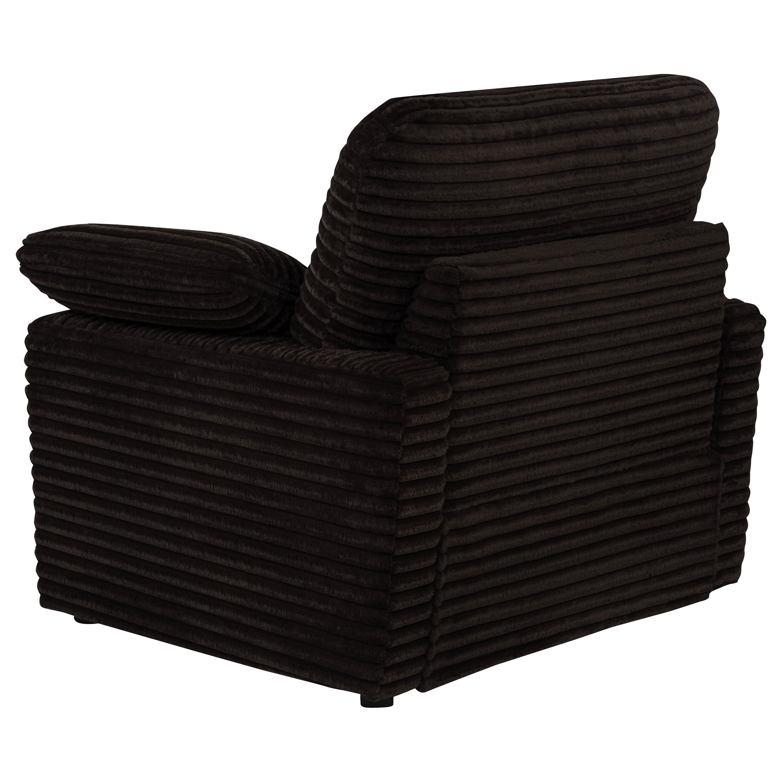 Collins Upholstered Power Recliner Chair Chocolate Brown