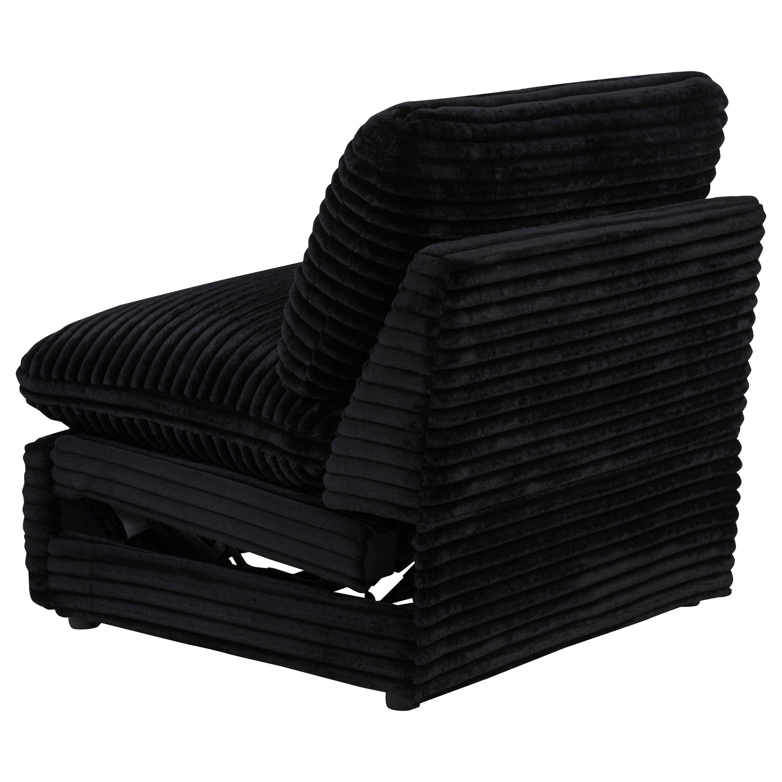Collins Modular Power Armless Recliner Black