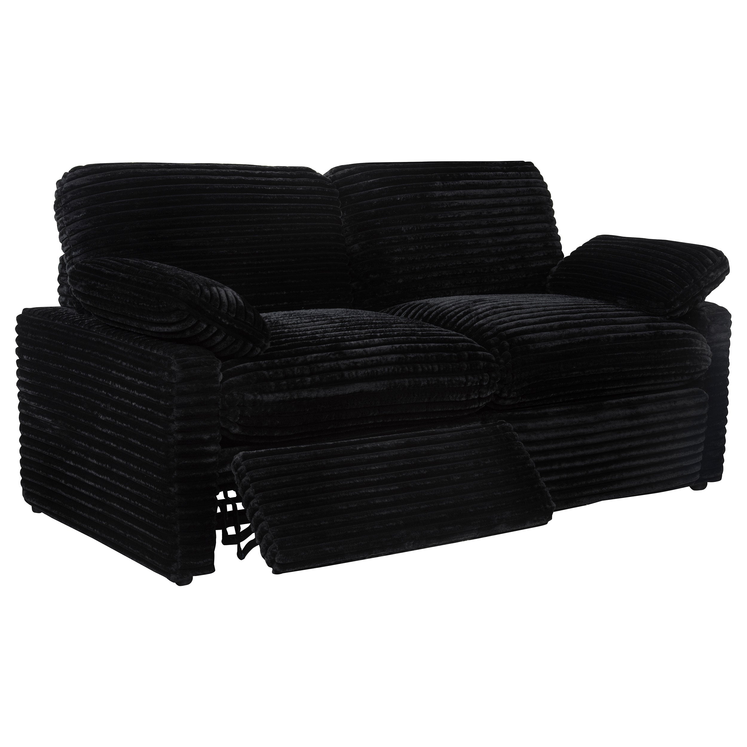 Collins Modular Power Loveseat Black