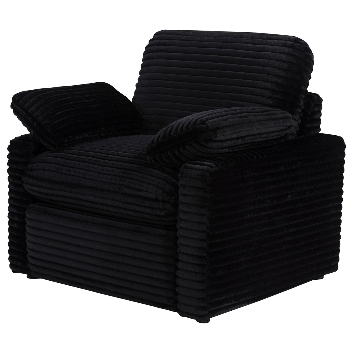 Collins Upholstered Power Recliner Chair Black