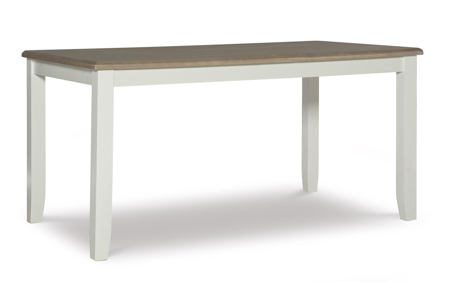 Powell Furniture Jane Dining Table in Taupe And Vanilla White