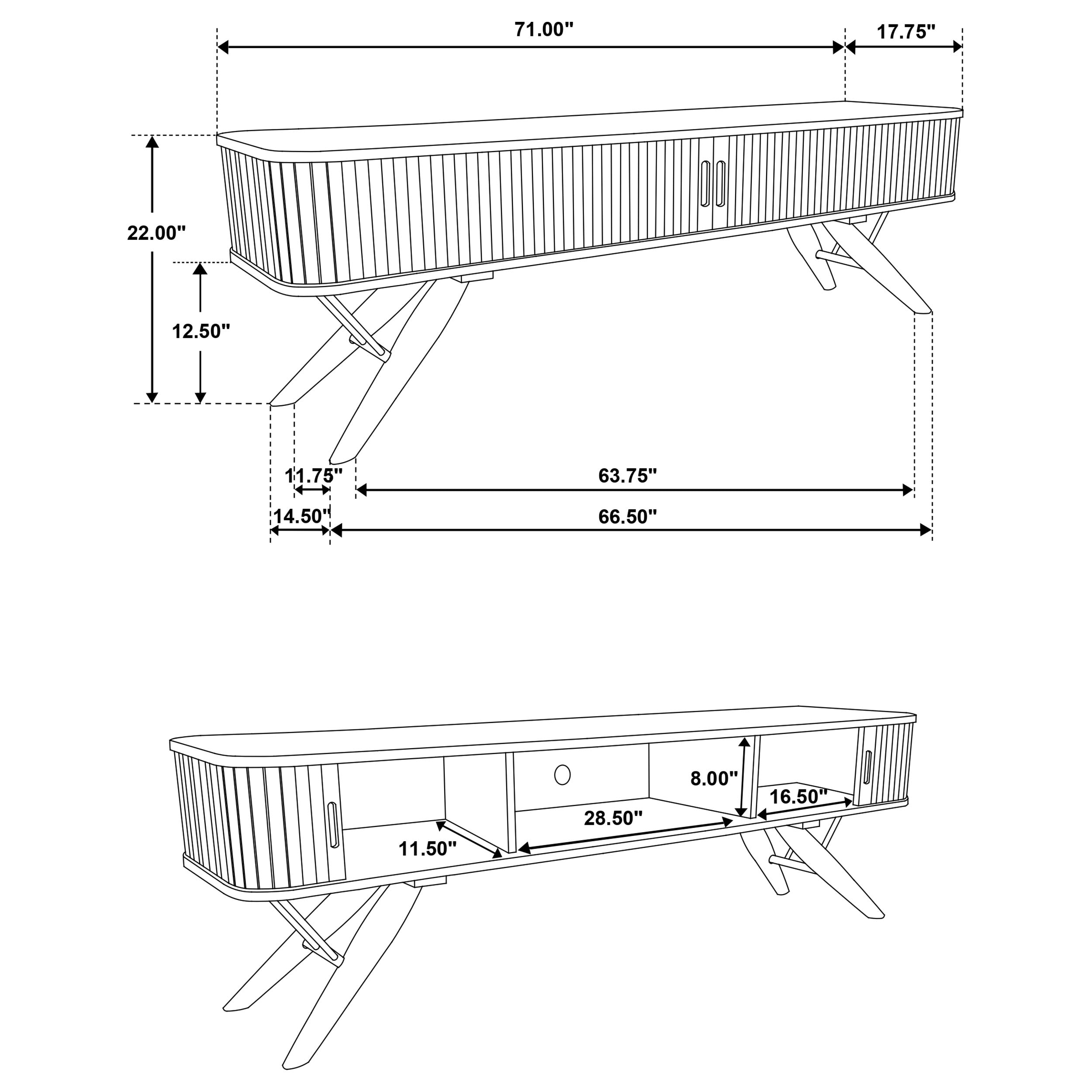 Valna 71" TV Stand