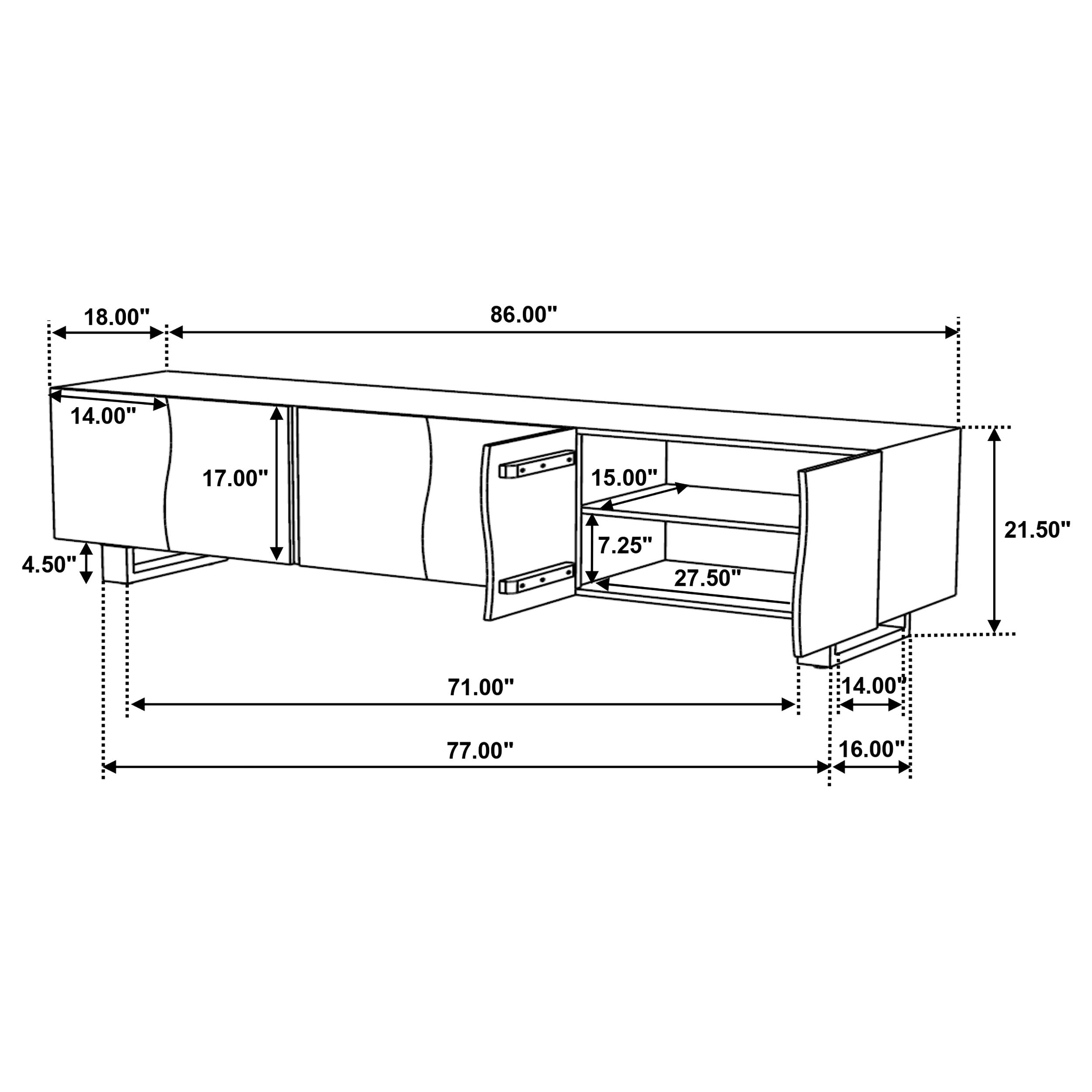 Trask 86" TV Stand