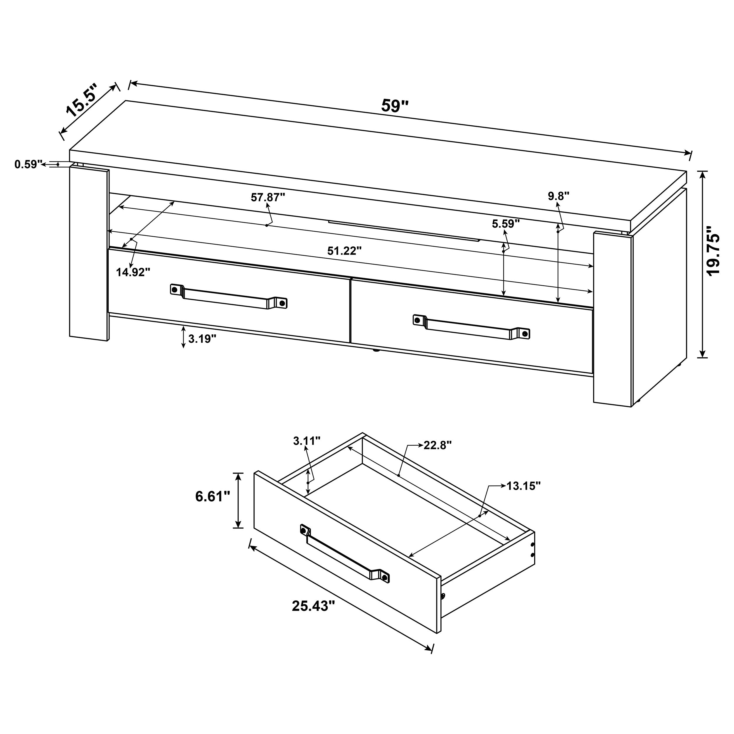 Elkton 59" TV Stand