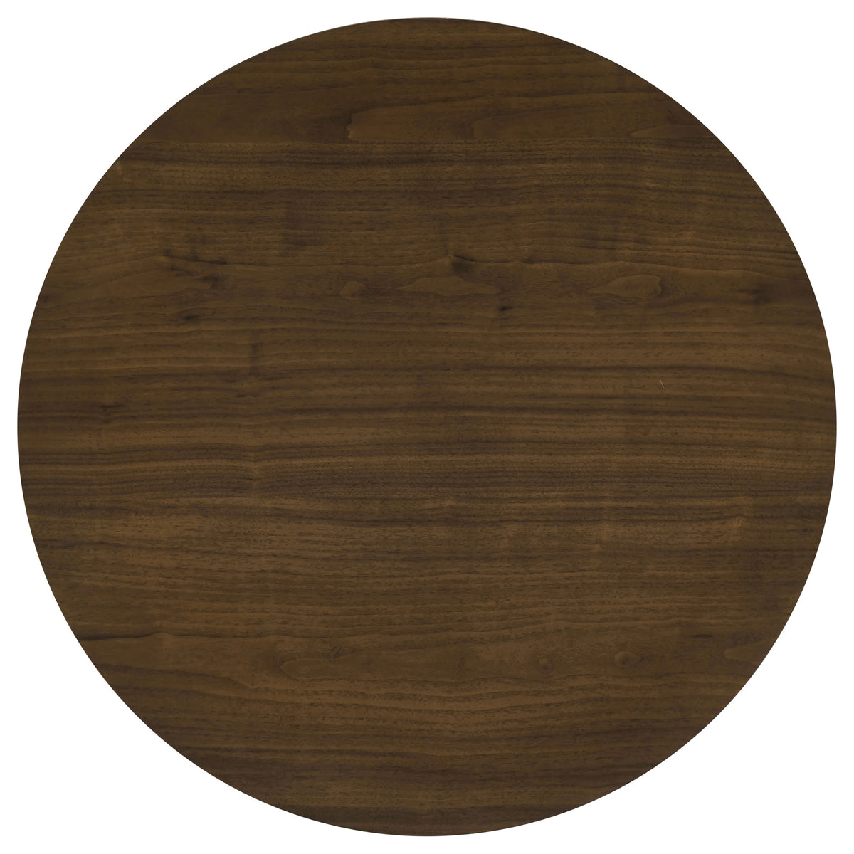 Hamlyn 2-piece Round Fluted Coffee and End Table Set Walnut