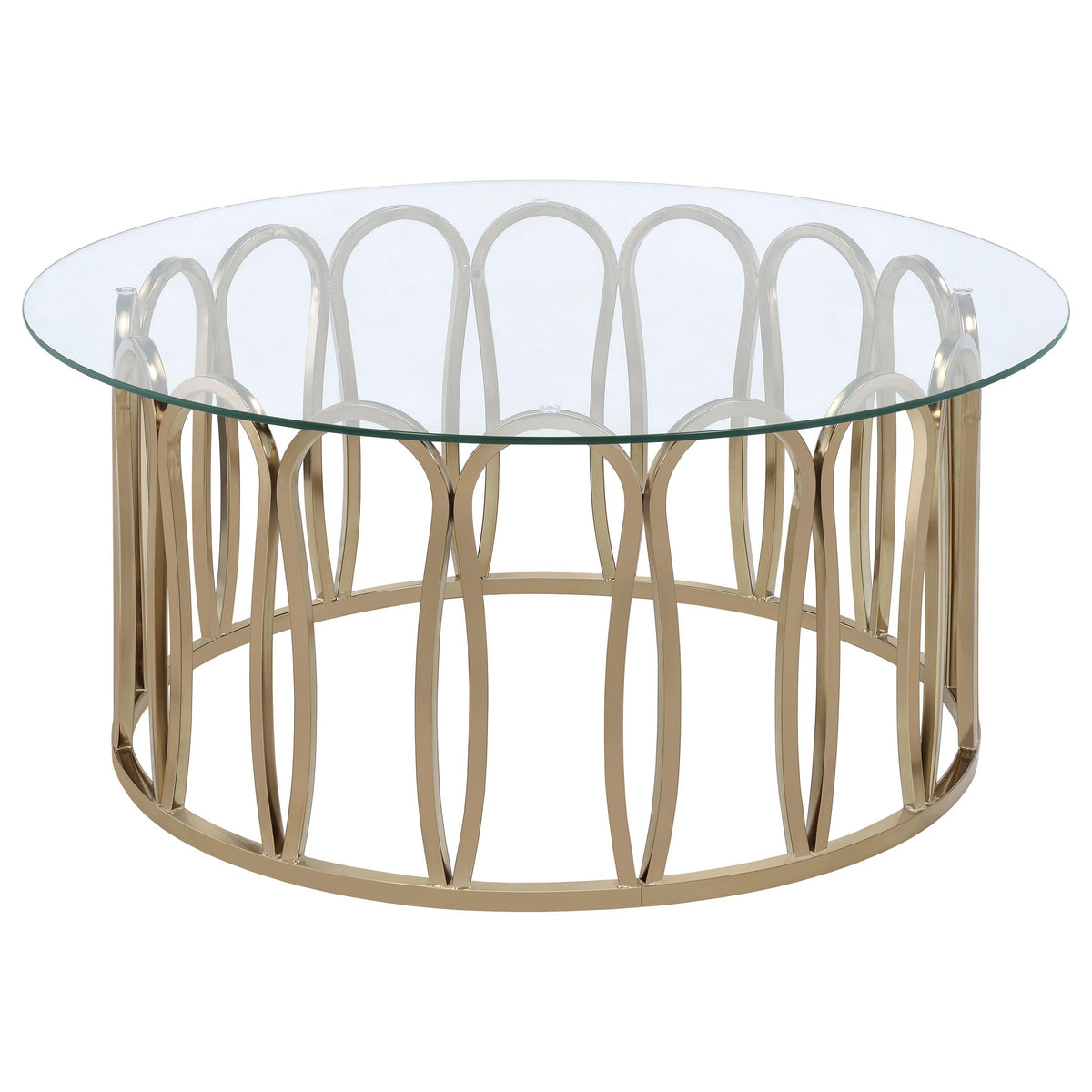 Monett 2-piece Coffee and End Table Set Chocolate Chrome