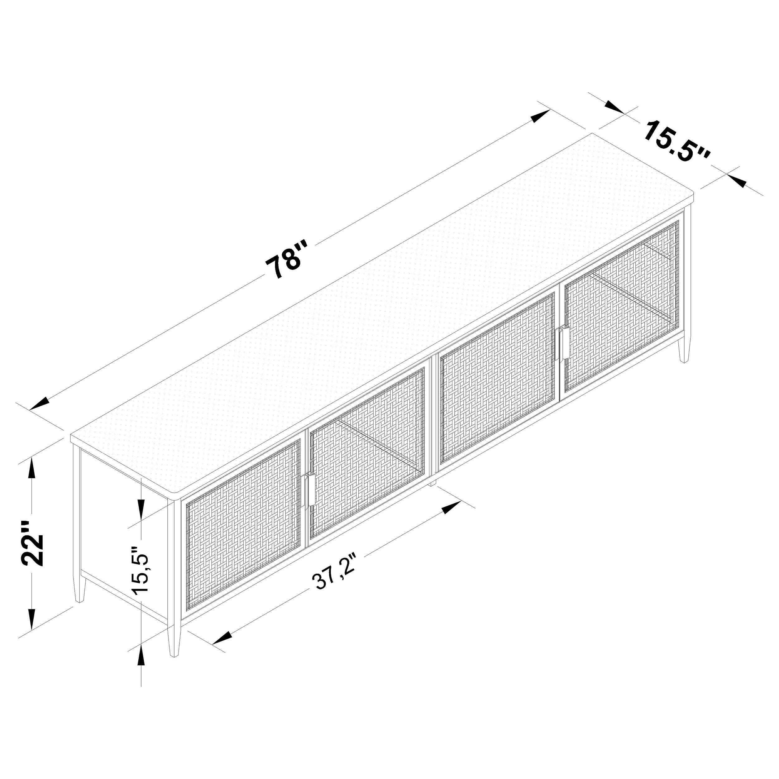 Amherst 78" TV Stand