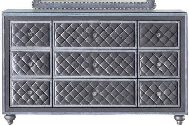 5 PC Antonine Traditional Upholstered Queen Arched Bedroom Set