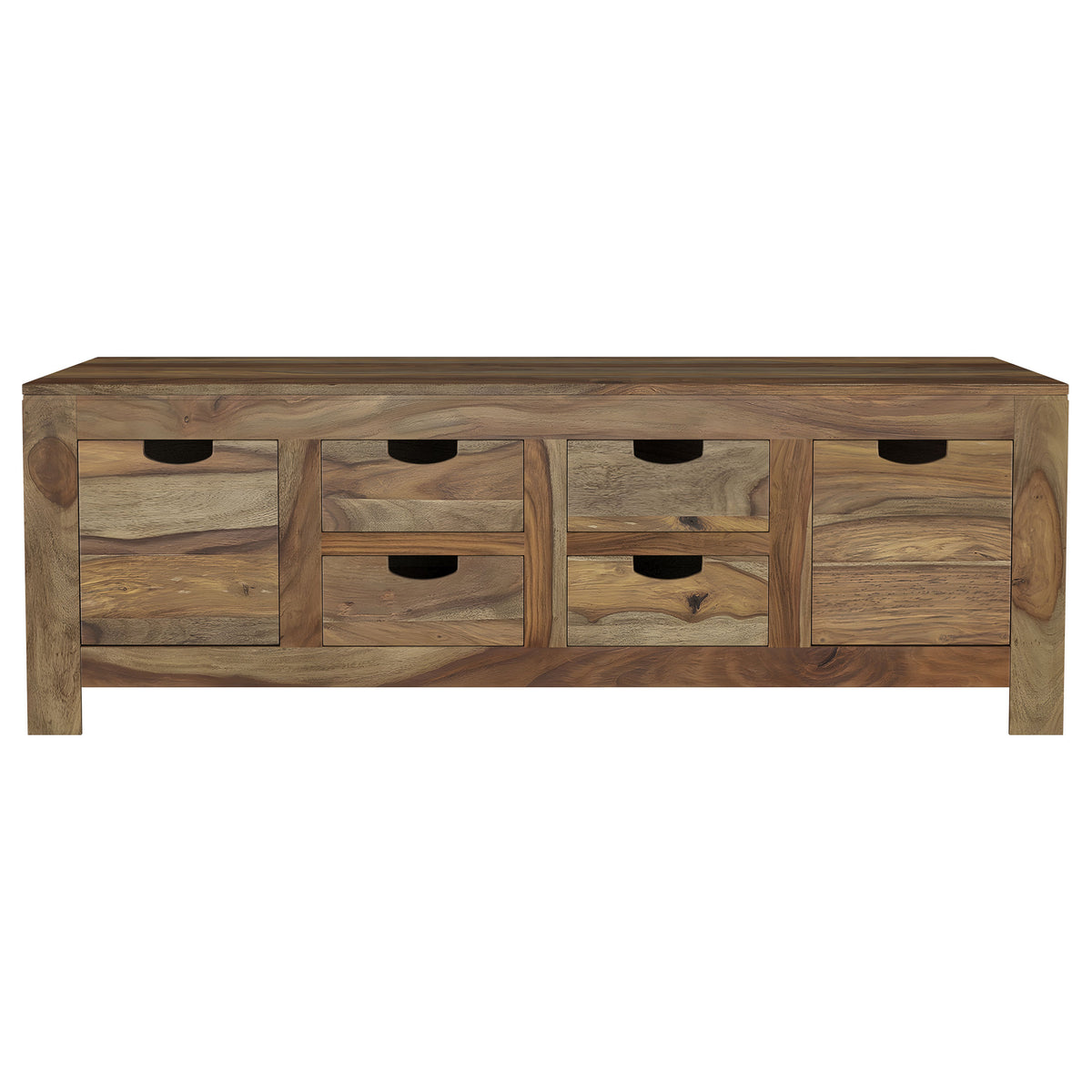 Esther 3-piece Solid Wood Coffee Table Set Natural Sheesham