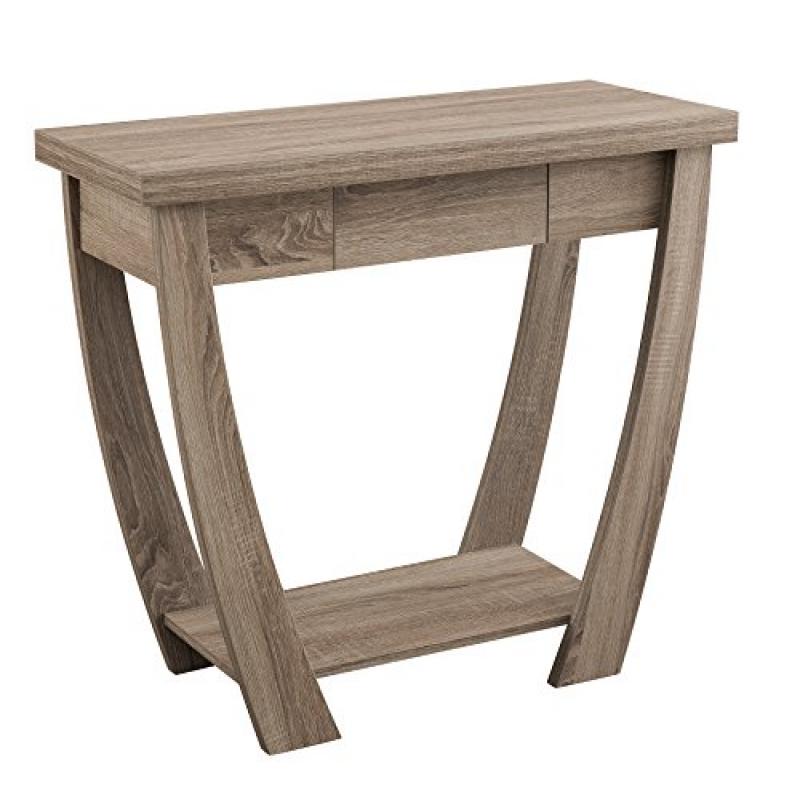 ioHOMES Bond 1 Drawer Console Sofa Table, Light Oak