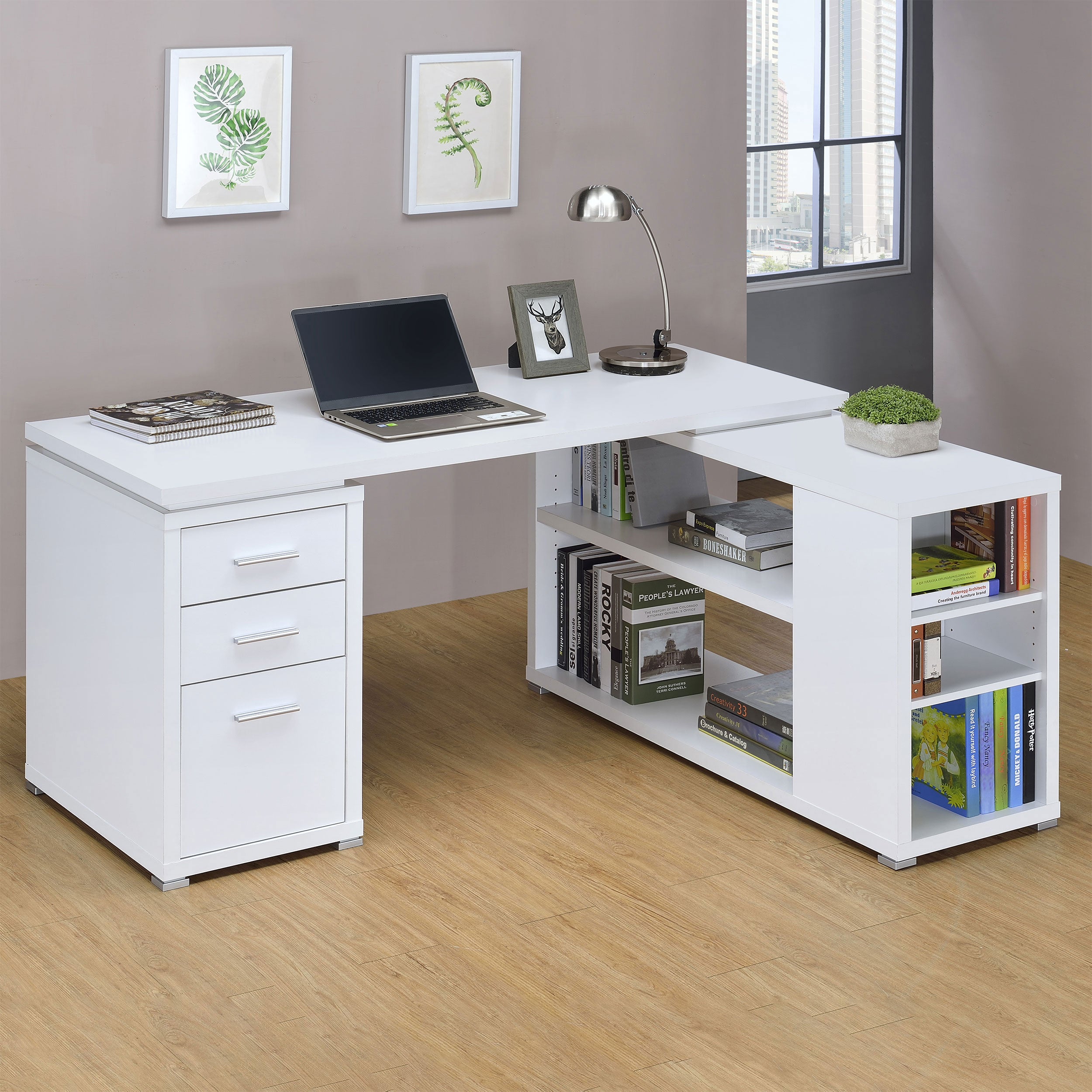 Yvette L-Shape Desk