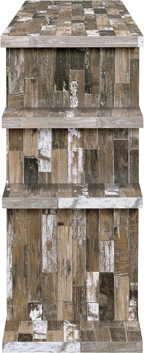 3-Tier Open Bookcase Salvaged Cabin Color: Salvaged cabin