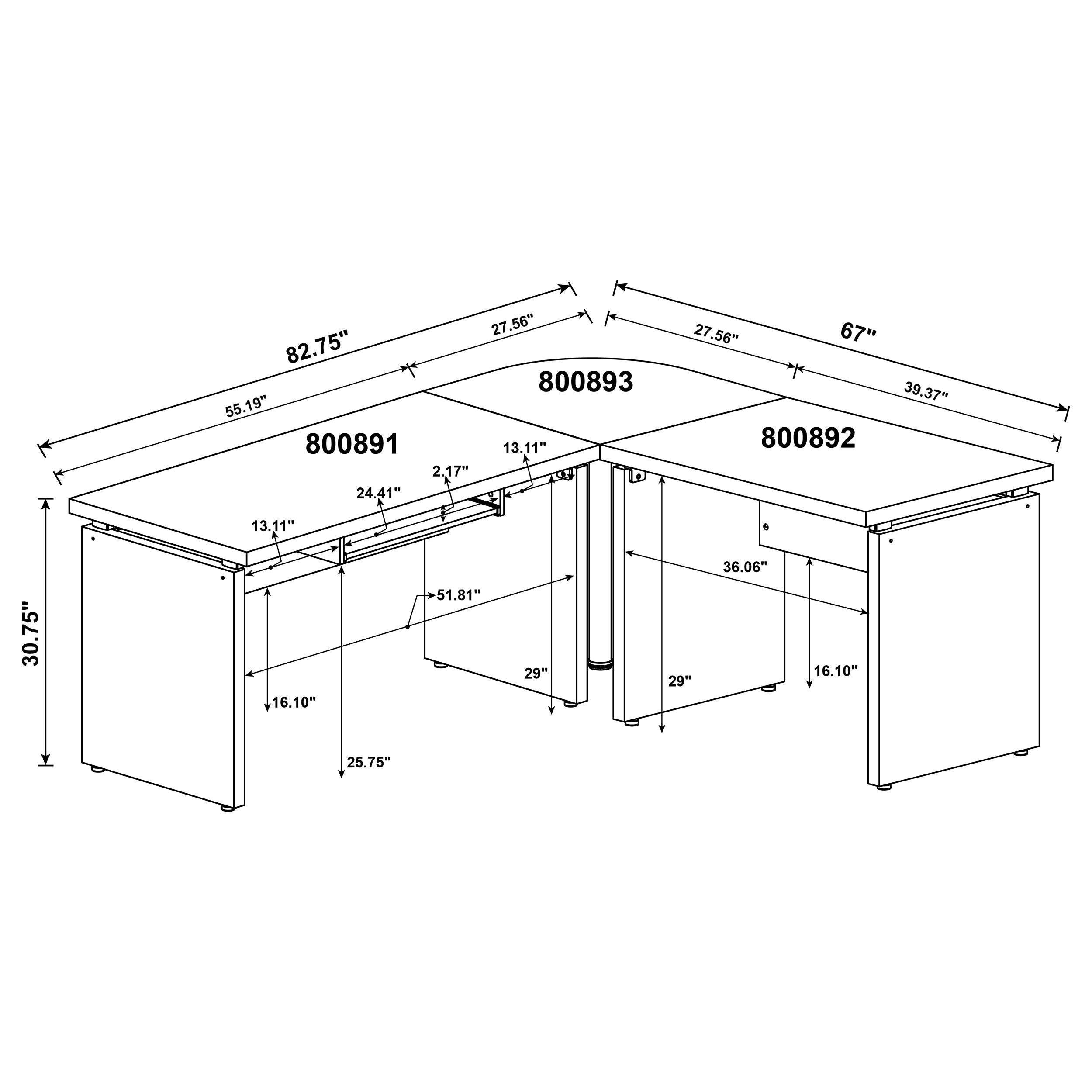 Skylar L-Shape Desk
