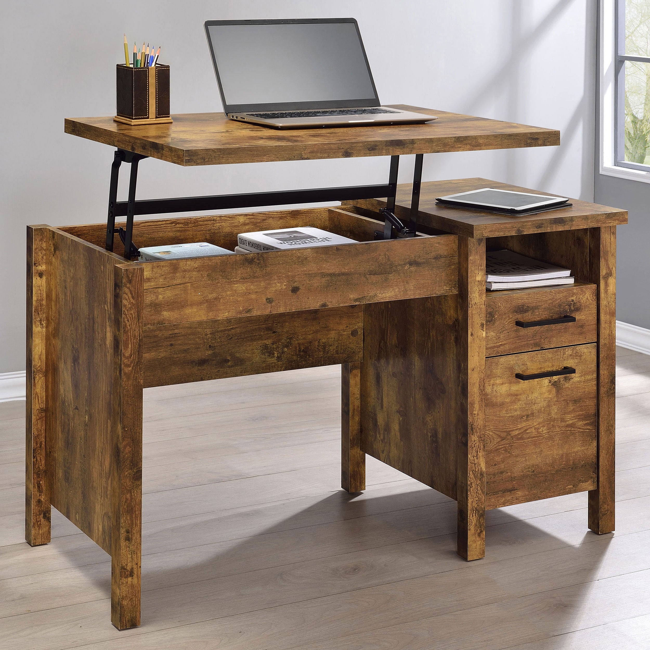 Delwin Lift Top Computer Desk