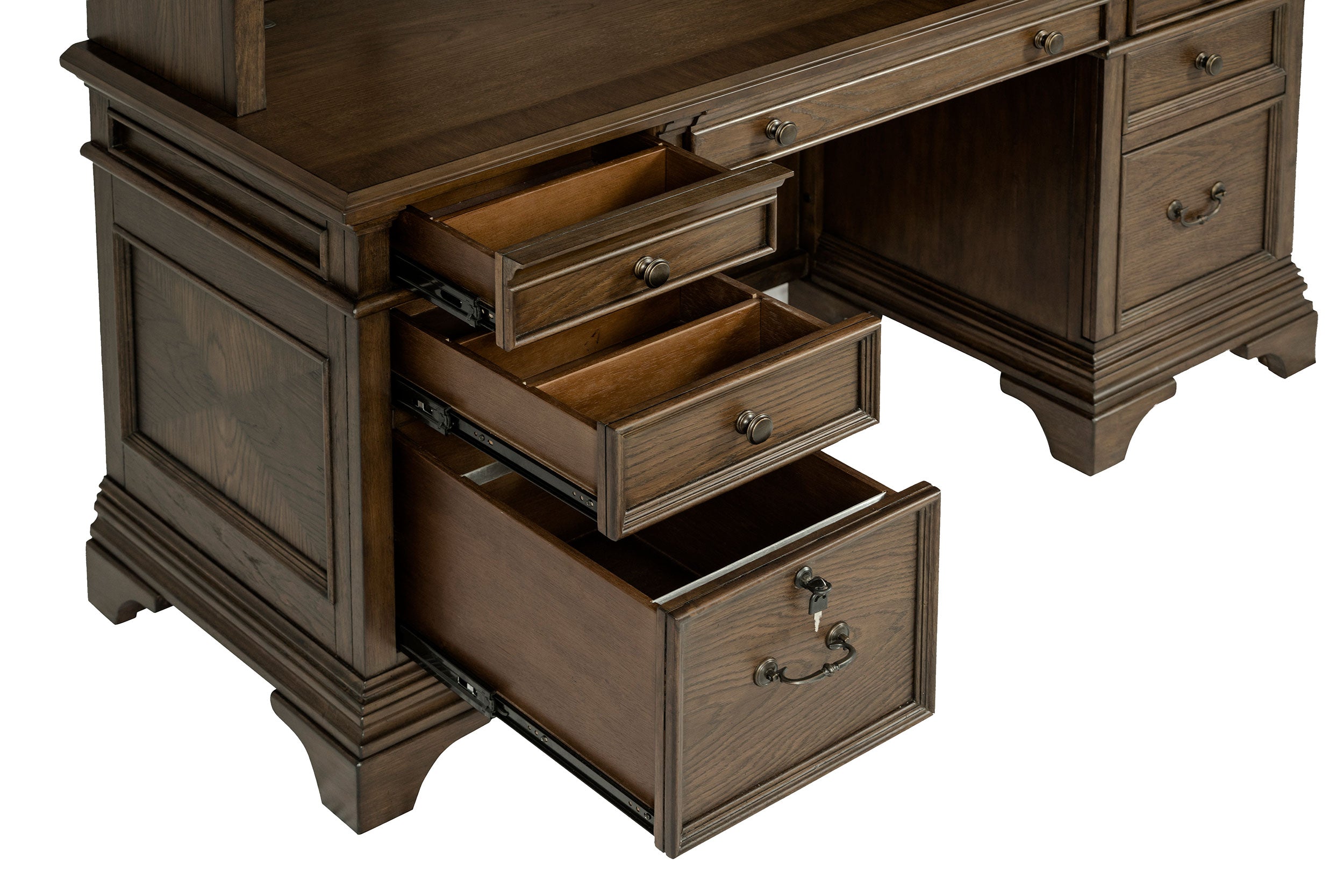 Hartshill Credenza Desk and Hutch
