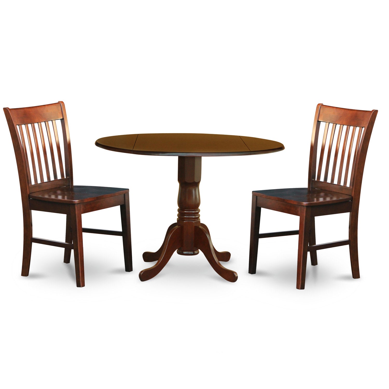 DLNO3-MAH-W 3 PC Kitchen nook Dining set-Kitchen Dining nook and 2 Kitchen Chairs