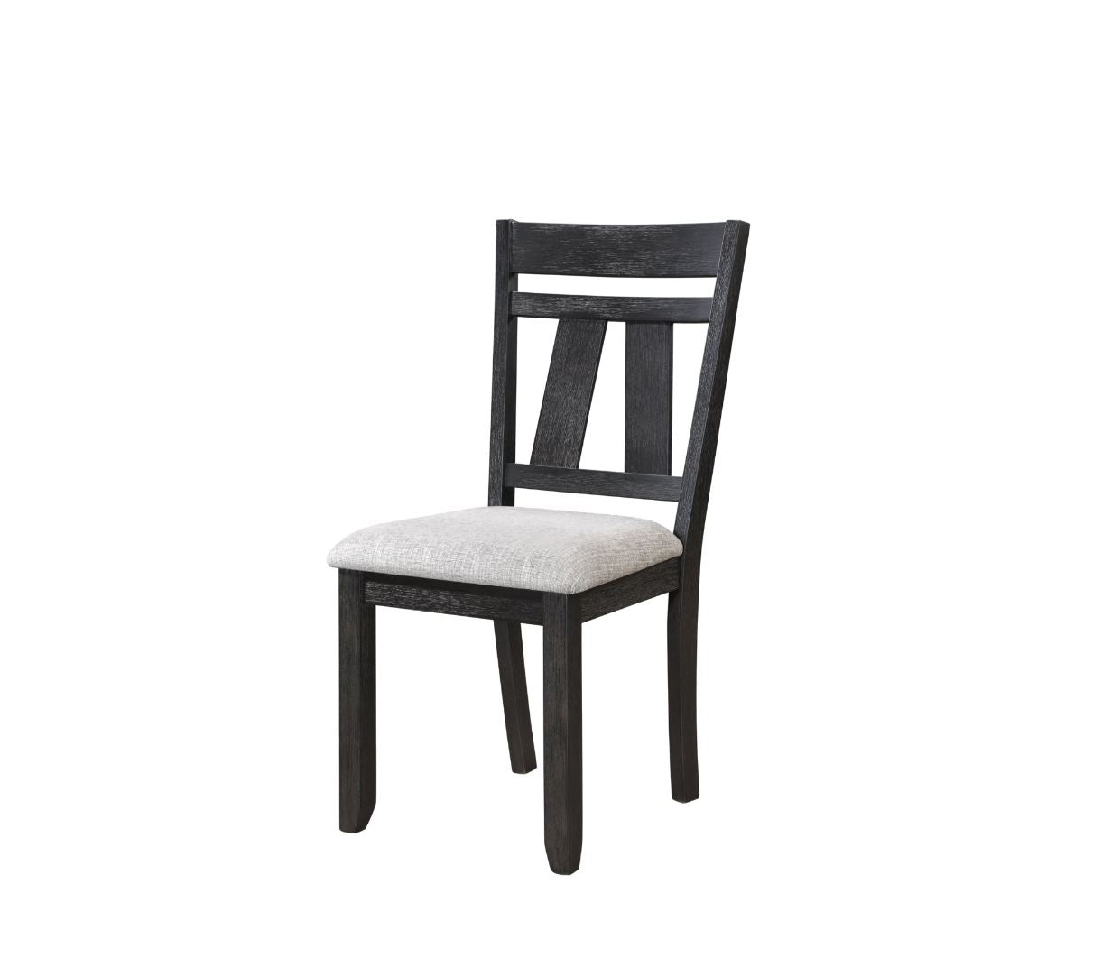 Moderna 7 Pc Rustic 66"-94" Dining Room Table And Chairs Set In Brown / Charcoal