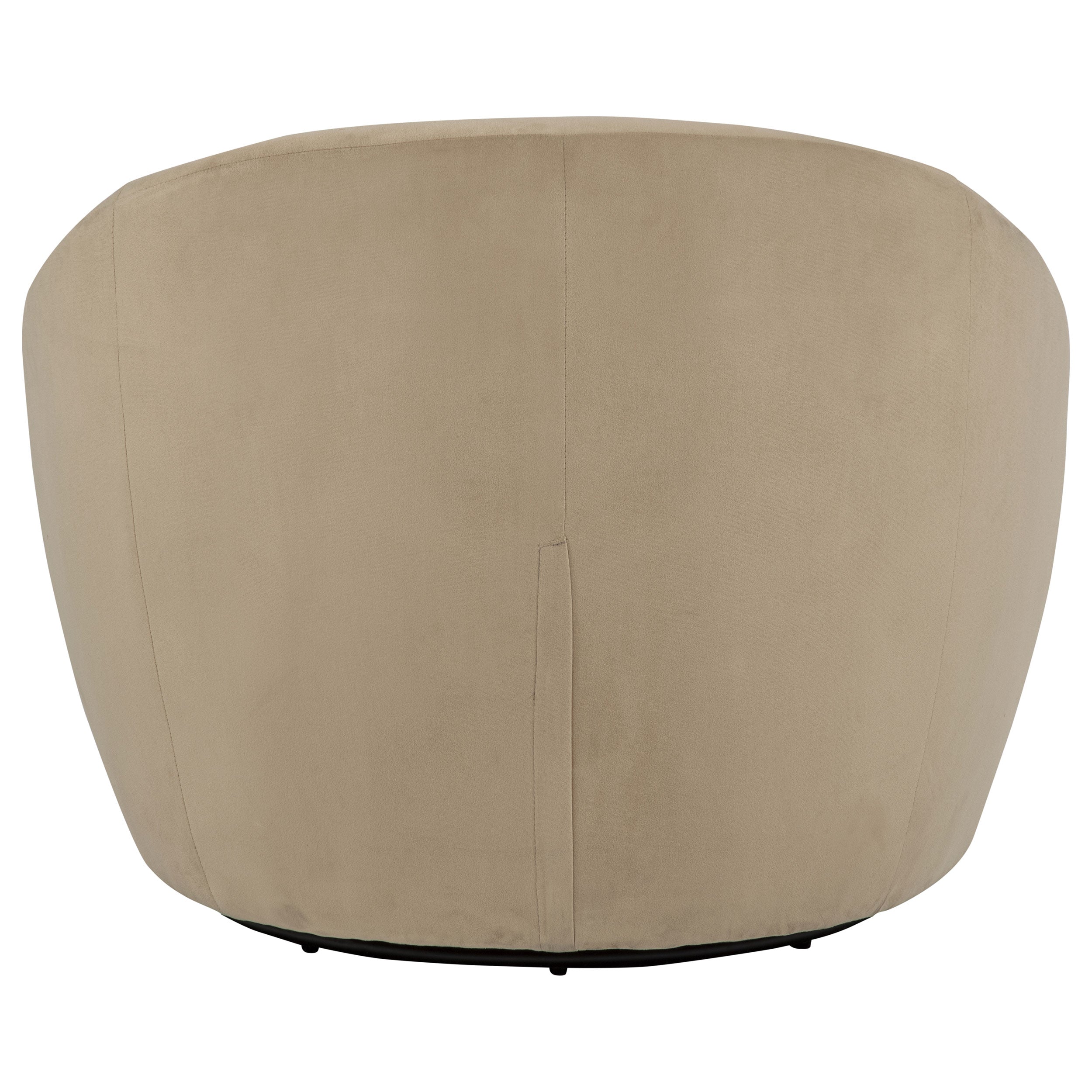 Myernick Velvet Upholstered Swivel Accent Chair Camel