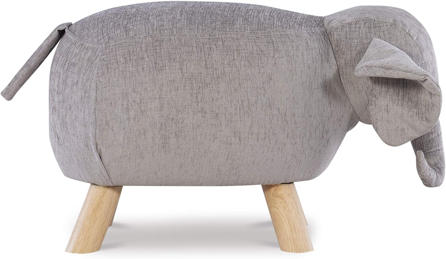 Powell Wallace Kids Baby Elephant Stool in Grey
