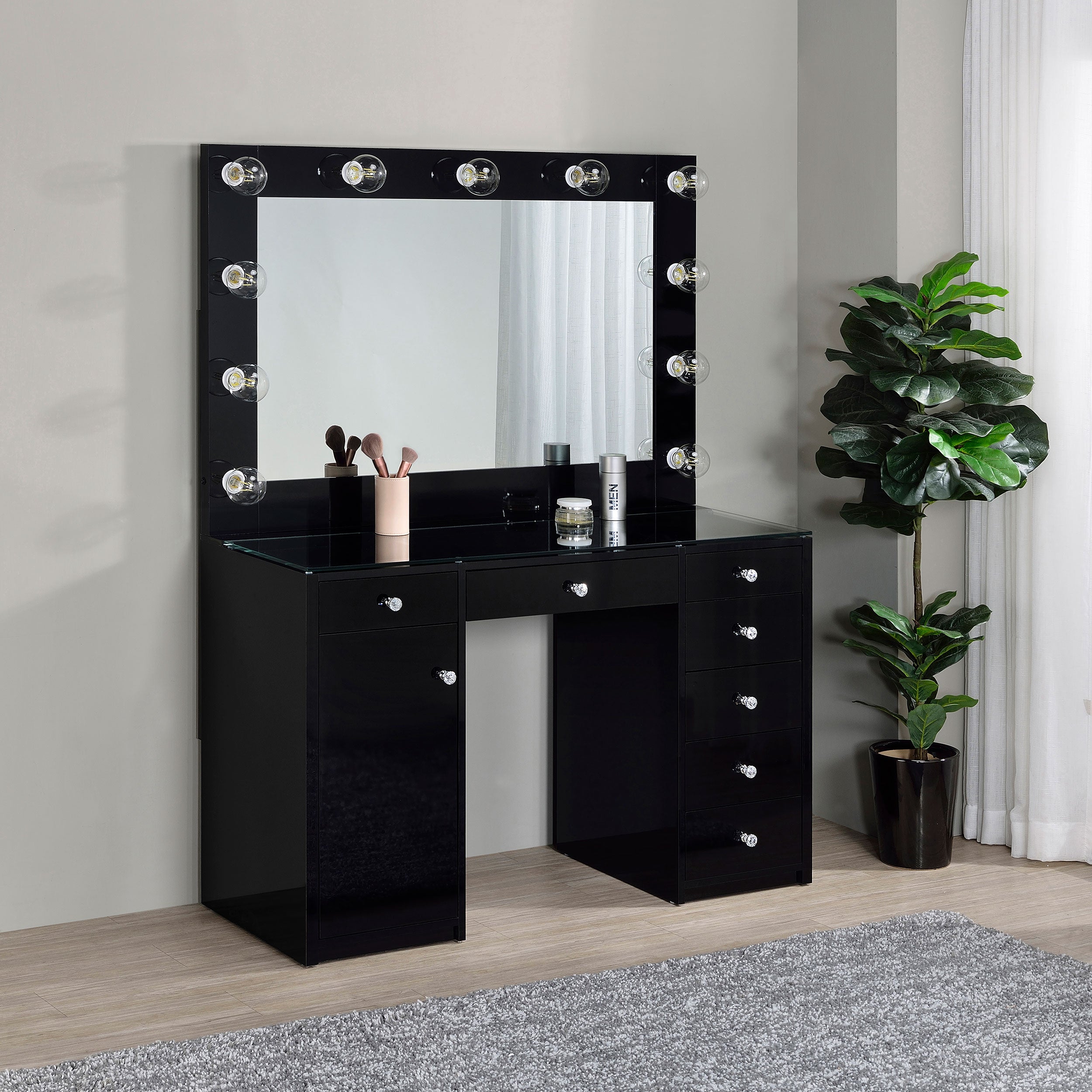 Acena Vanity Table and Mirror