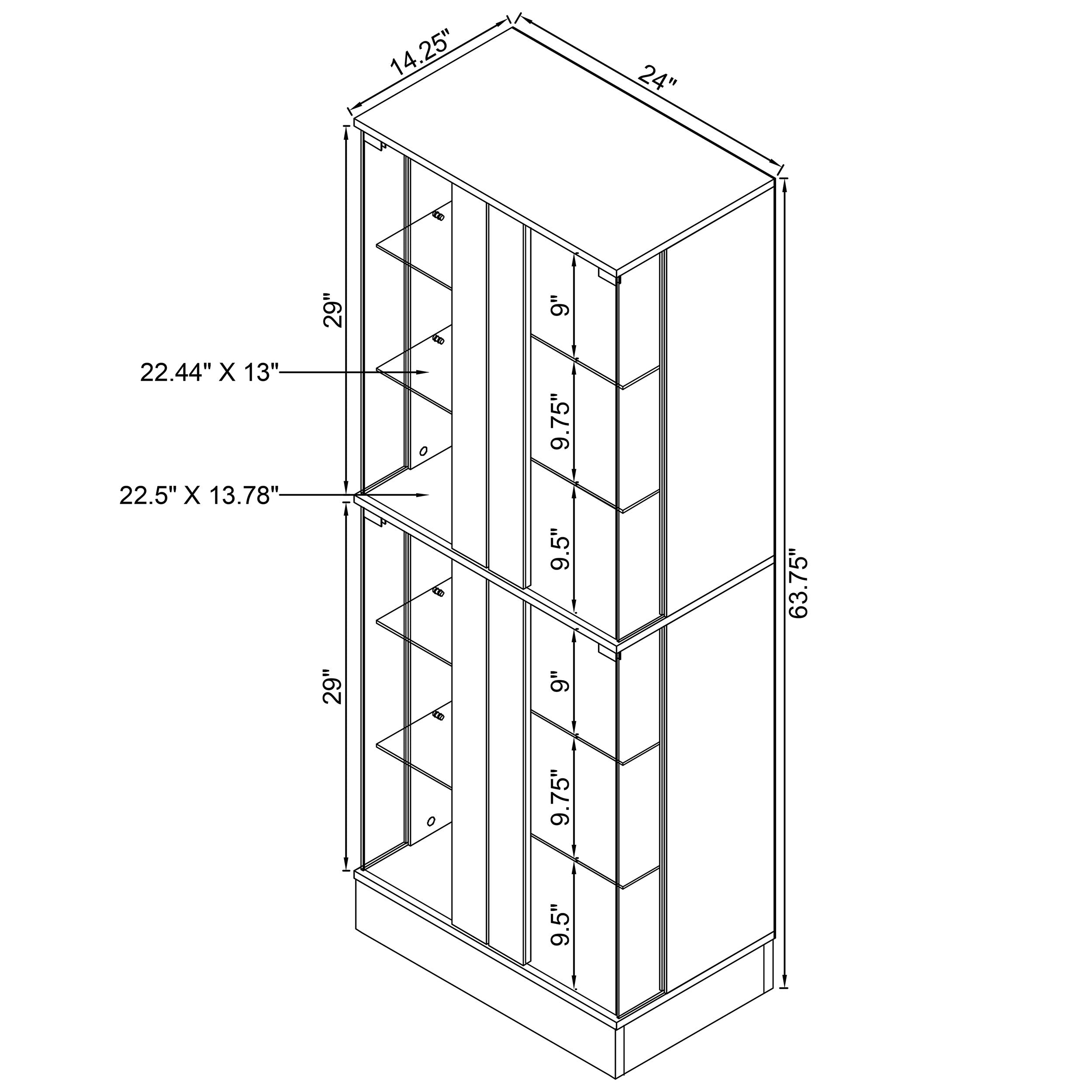 Cabra LED Curio Cabinet