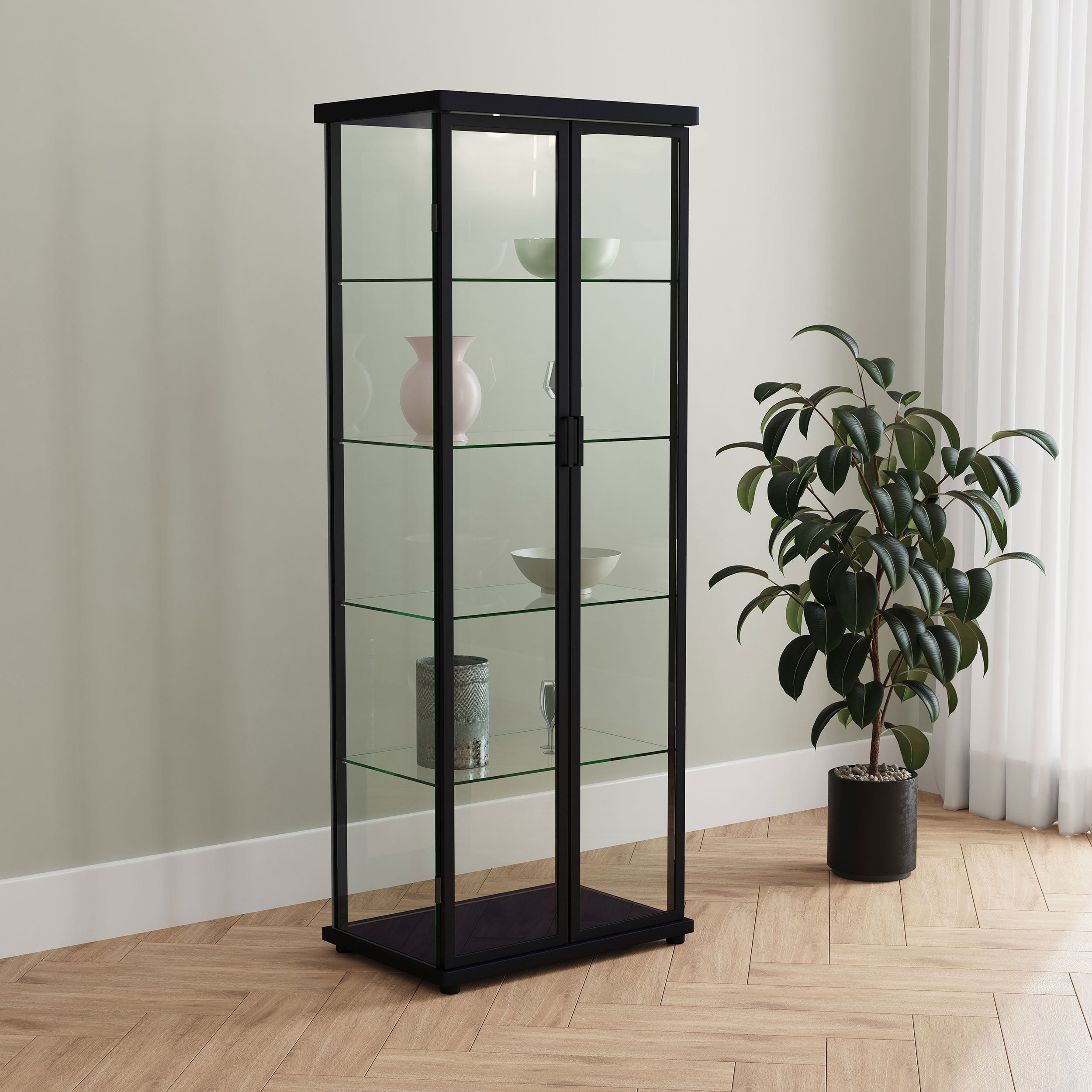 Aero LED Curio Cabinet