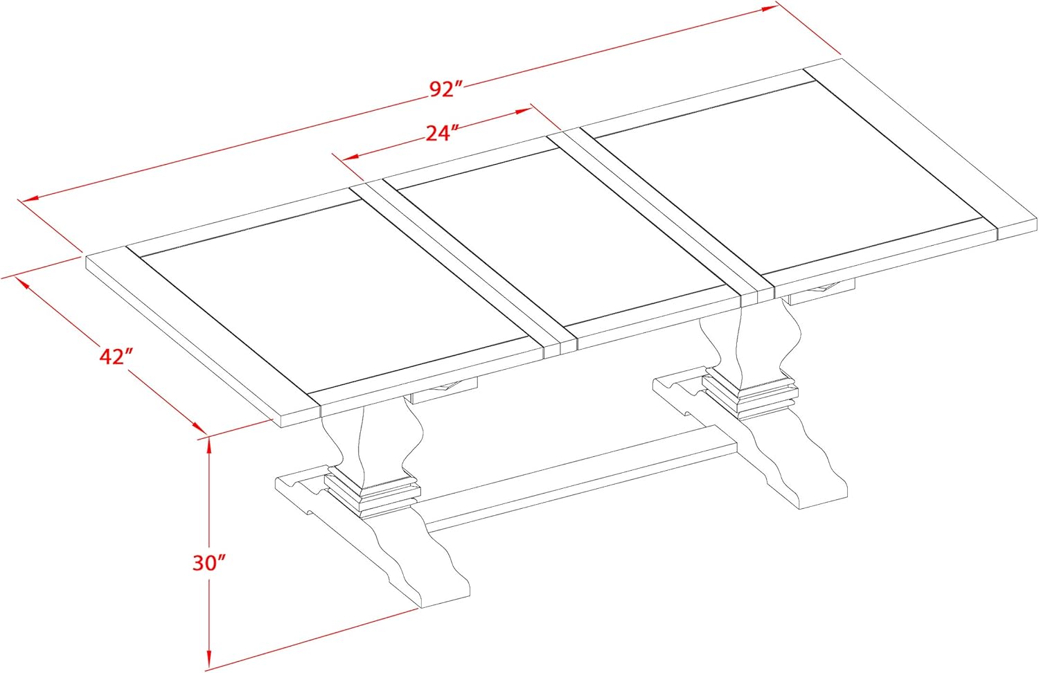Rustic 9 PC Formal Dining Room Double Pedestal Table and Linen Chairs In Walnut